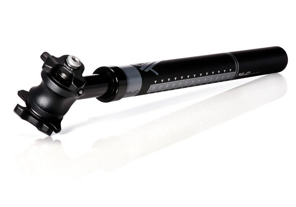 XLC Unisex – sprężynowa sztyca podsiodłowa dla dorosłych Comp SP-S08, czarna, 350 mm