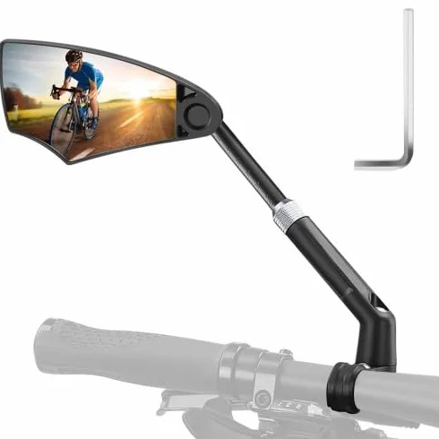 Dokeno Tylne lusterko rowerowe obracane 360° regulowane odporne na uderzenia