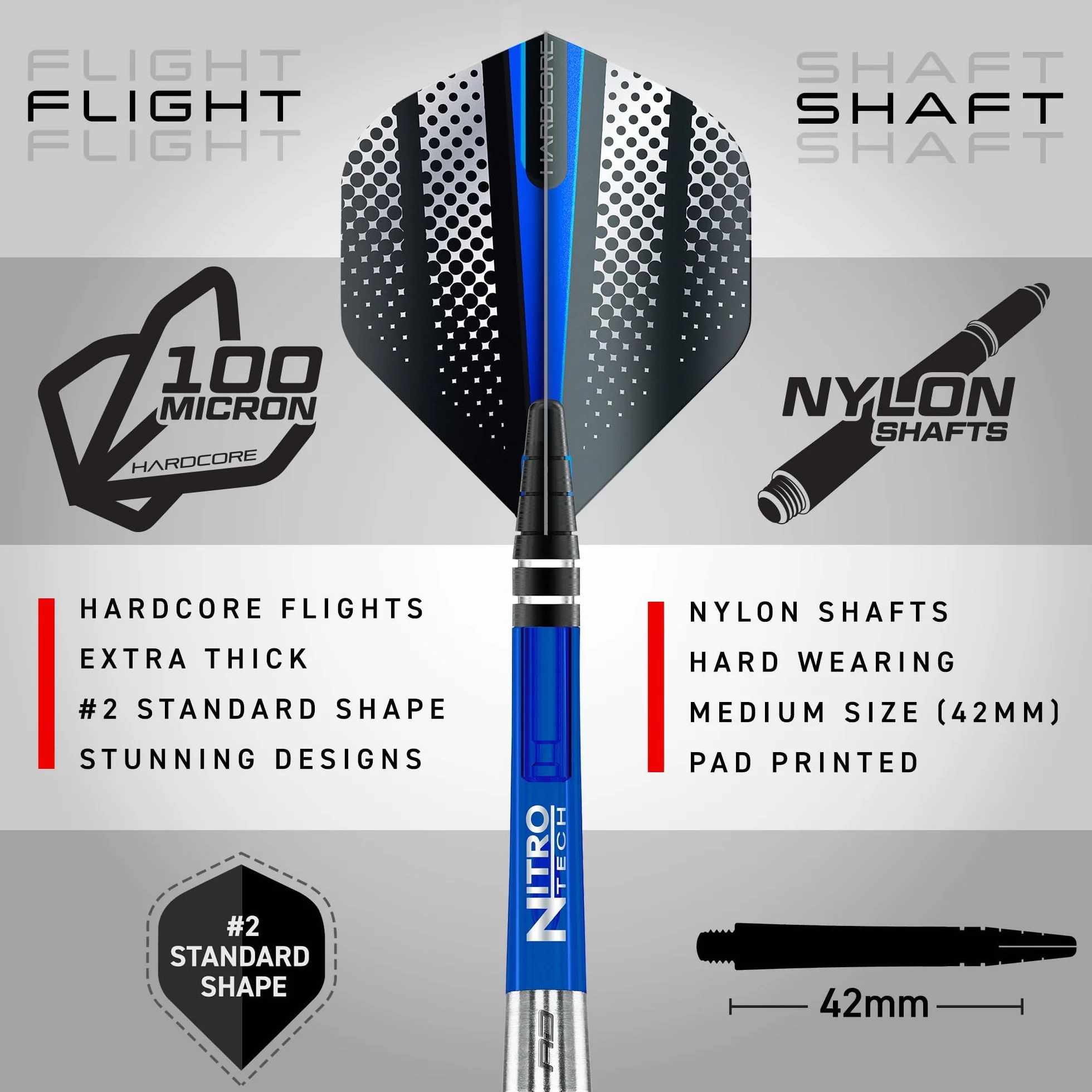RED DRAGON Razor Edge Series rzutki wolfram profesjonalne stalowe z lotkami i wałkami