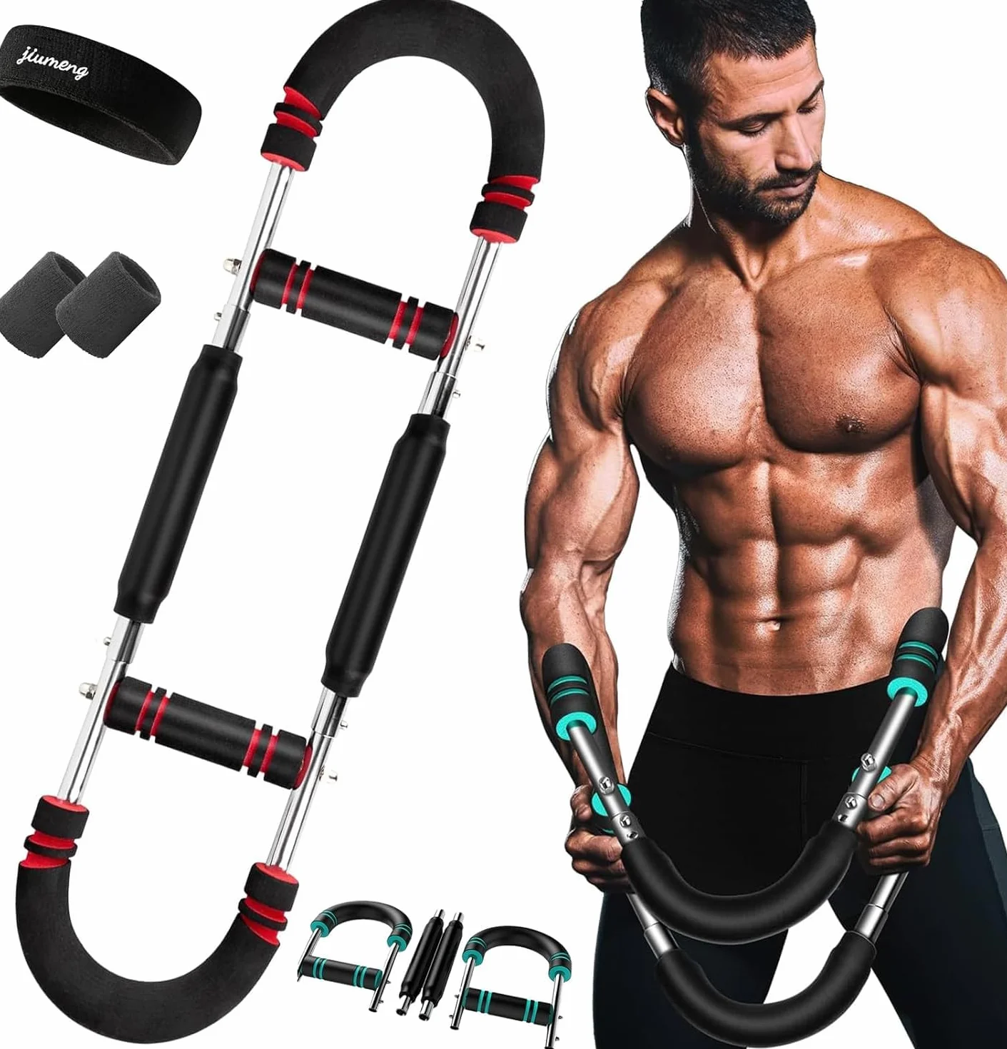 Twister Arm Trainer 40-100lb Regulowany Sprzęt Do Ćwiczeń Klatki Piersiowej Przenośny Drążek Power Twister