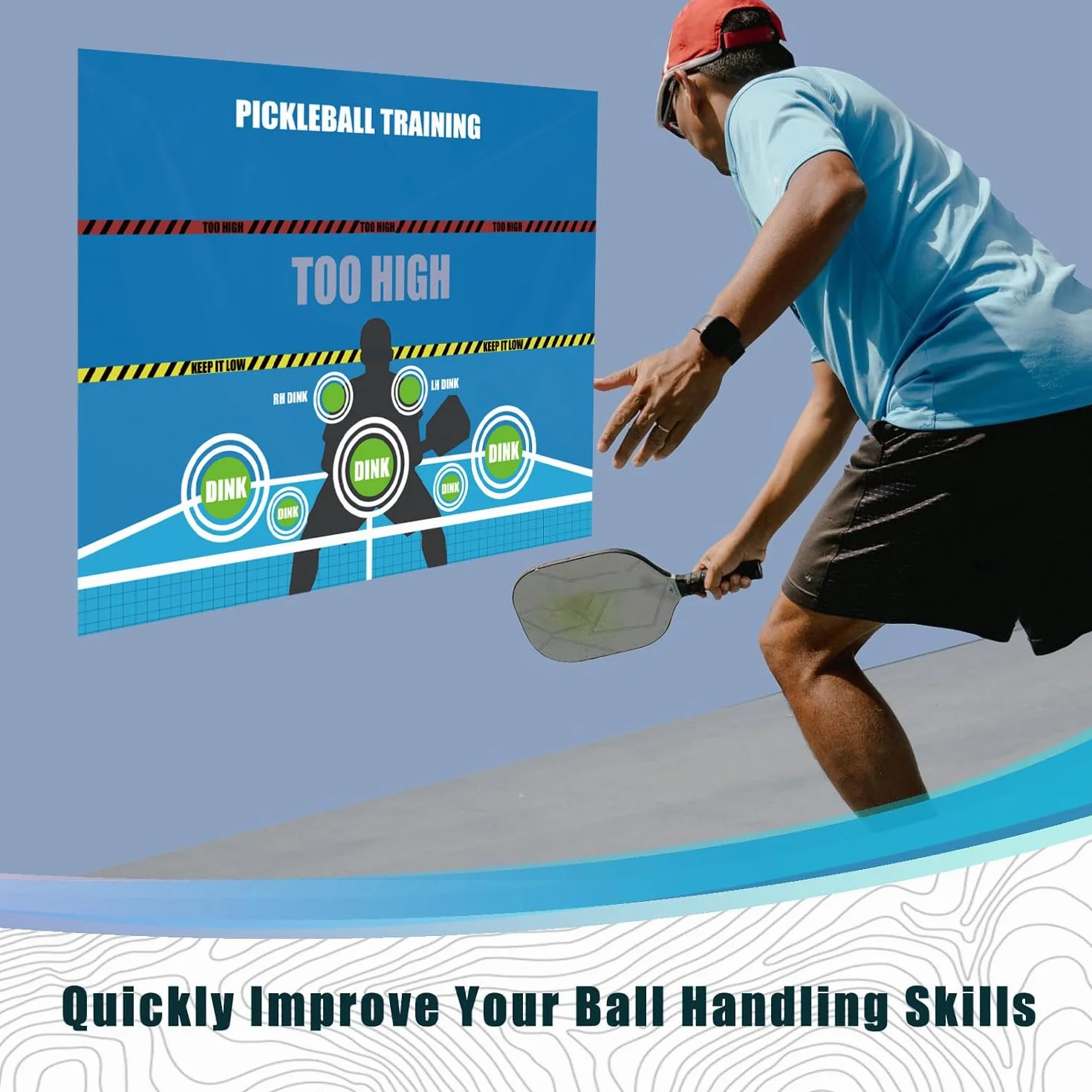 Ściana treningowa Pickleball Dink Pad do ćwiczeń