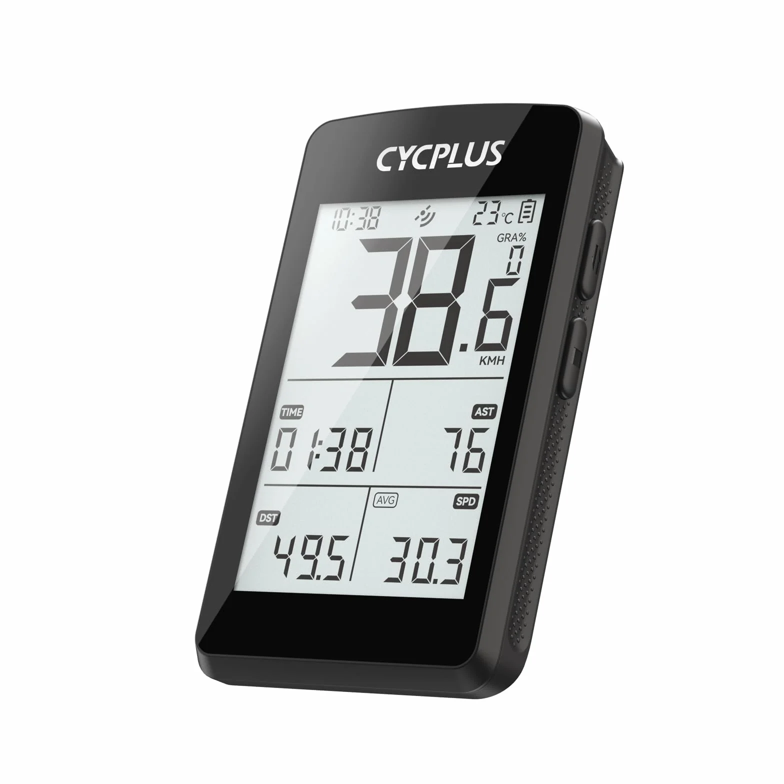 CYCPLUS Komputer rowerowy GPS bezprzewodowy, ANT+ komputer rowerowy GPS z Bluetooth, ekran LCD 2,8 cala, wytrzymałość baterii 100 godzin, prędkościomierz rowerowy z automatycznym podświetleniem
