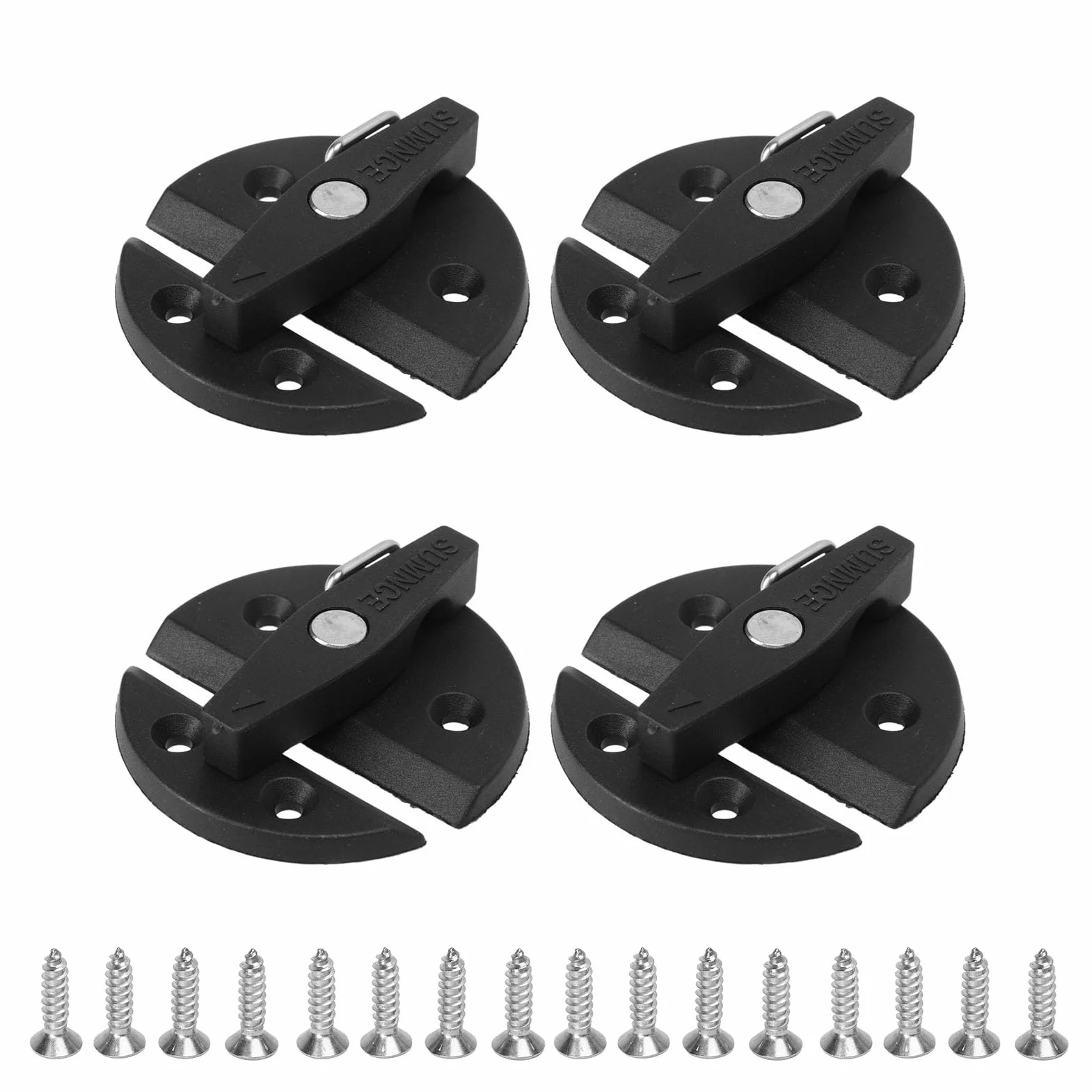 Zatrzask z Przyciskiem Obróć łódź Yacht Seria 4 Zestawy Szafka na łódź Zatrzask Obrotowy Wzmocniony Nylon 59 Mm Okrągły Przycisk Blokady dla Jachtu Rv Drzwi do Szafki