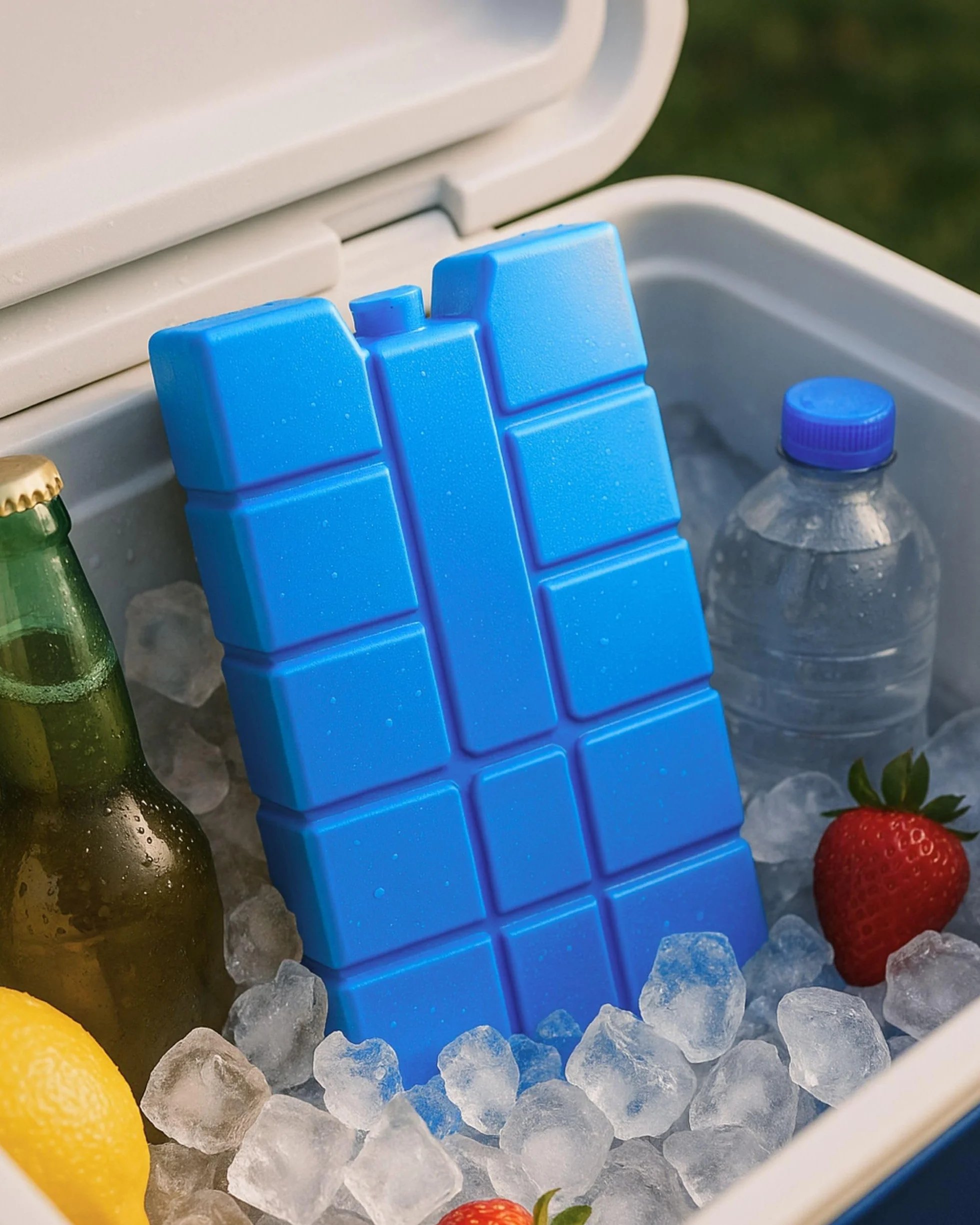 ToCi Wkłady chłodzące w zestawie 8 szt. – 200 ml – 12 h chłodzenia – kompaktowe elementy do torby chłodzącej i lodówki – bez BPA z tworzywa sztucznego