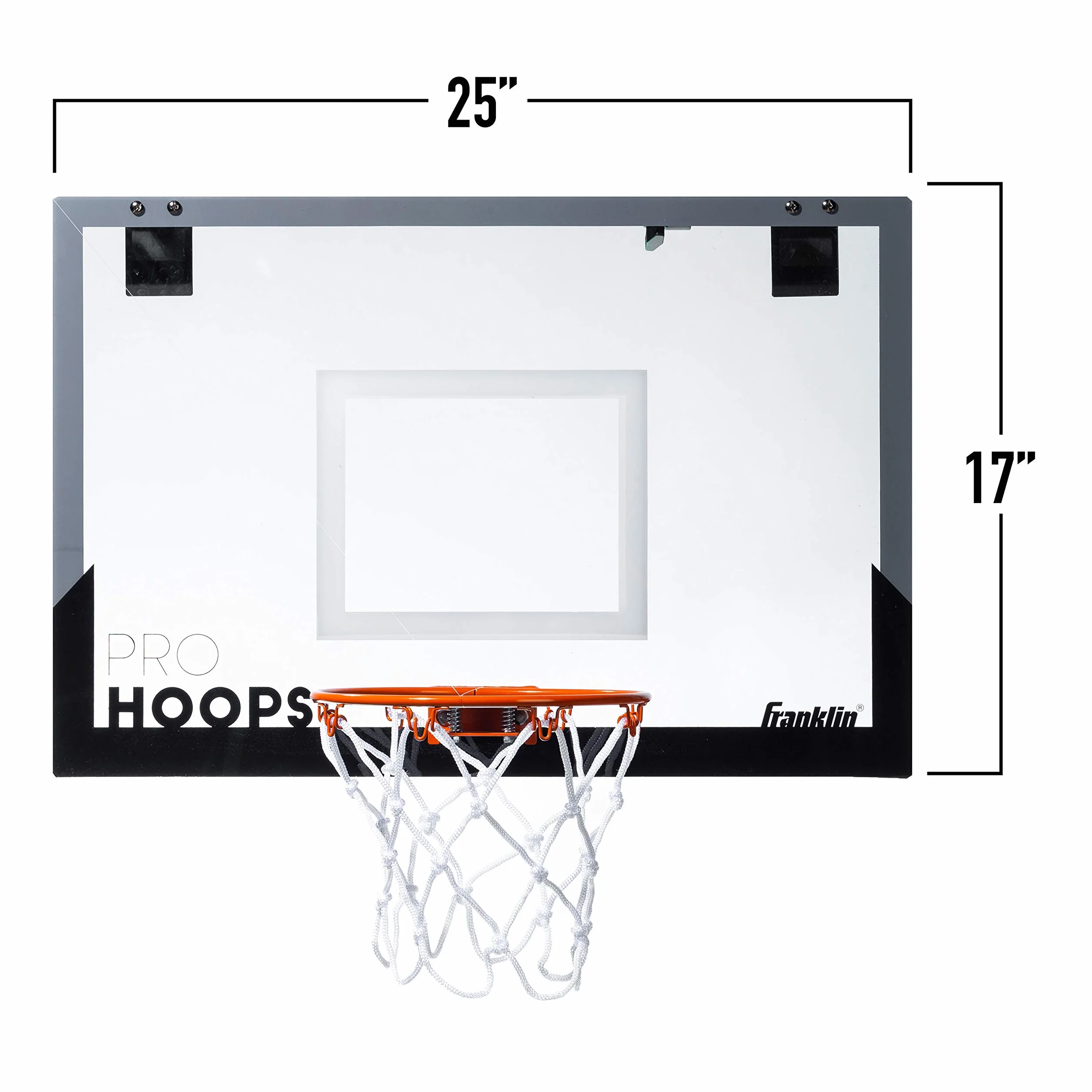Franklin Sports Mini obręcze do koszykówki dla dzieci, do wewnątrz, nad drzwiami, mini obręcz + zestawy do koszykówki - idealne akcesorium do gier do sypialni + biura