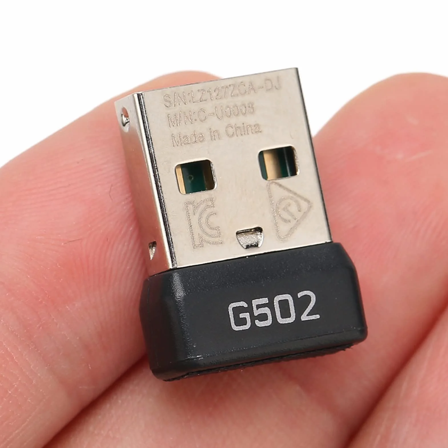 Zamiennik Adaptera Odbiornika Myszy USB do Myszy Bezprzewodowej G502 Lightspeed, Stabilny sygnał Bezprzewodowy 2,4 GHz, Mały Przenośny Odbiornik USB Adapter Myszy do Gier