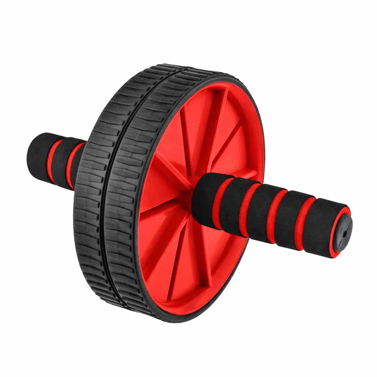 OcioDual AB Wheel trenażer mięśni brzucha, trener mięśni brzucha, czerwony