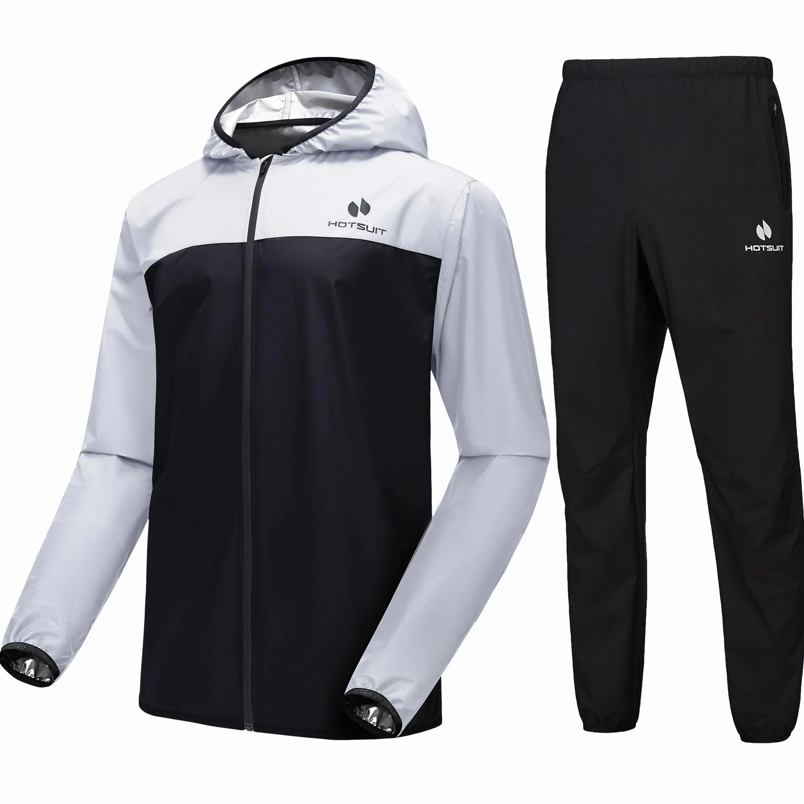 HOTSUIT Garnitur do sauny dla mężczyzn, dres treningowy, kurtka i spodnie