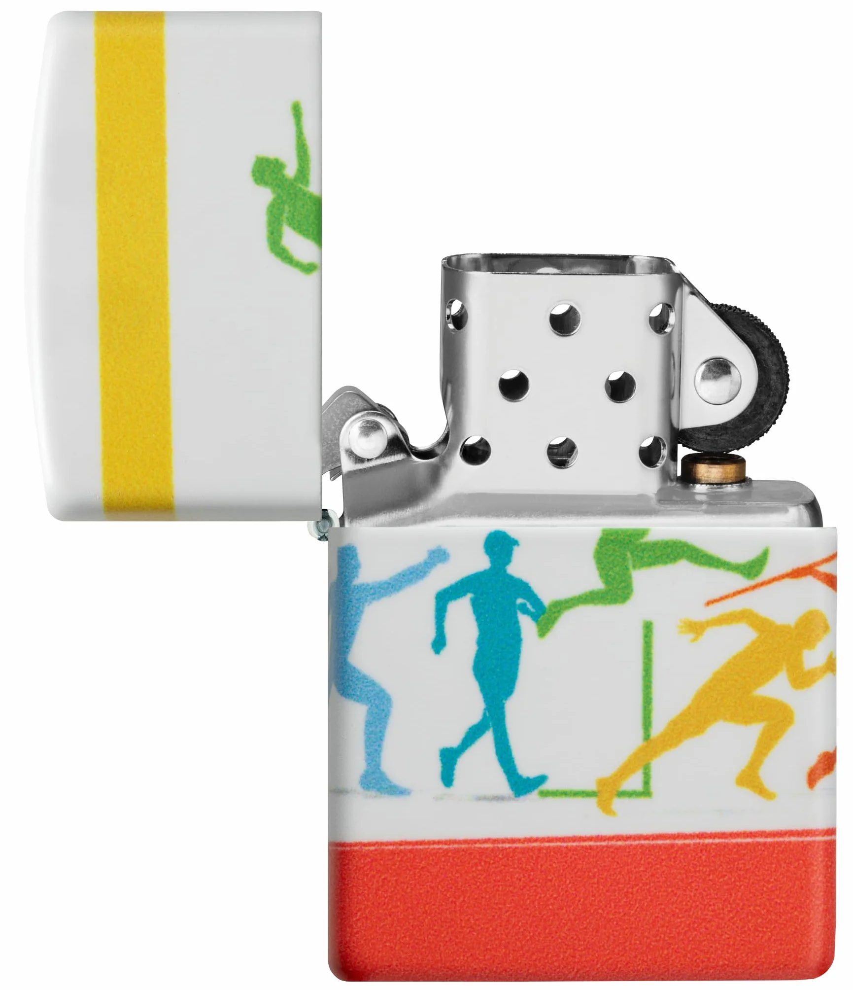 Zippo Track And Field Sports Zapalniczka Sztormowa, Wiatroodporna, Wielokrotnego Użytku, Kolor 540°, Wykonano w USA