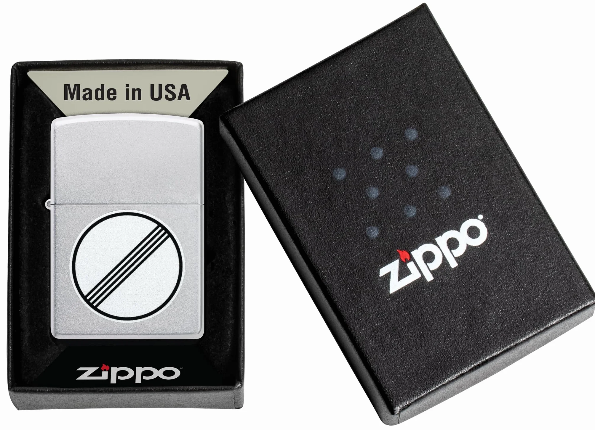 Zippo Autostrada bez Ograniczeń Zapalniczka Sztormowa Wiatroodporna Satynowy Chrom