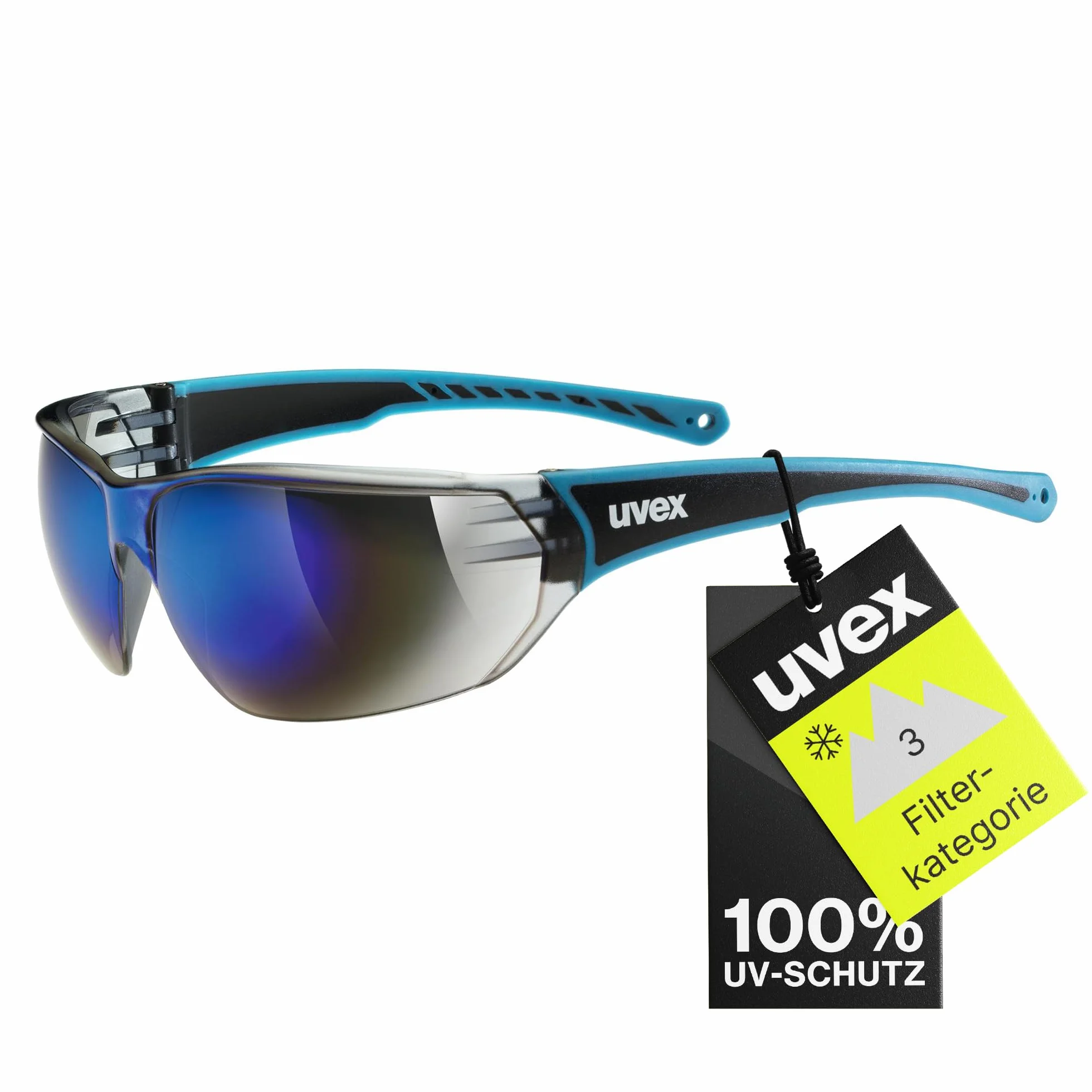 uvex sportstyle 204, okulary sportowe unisex-dorosły, blue/blue, one size