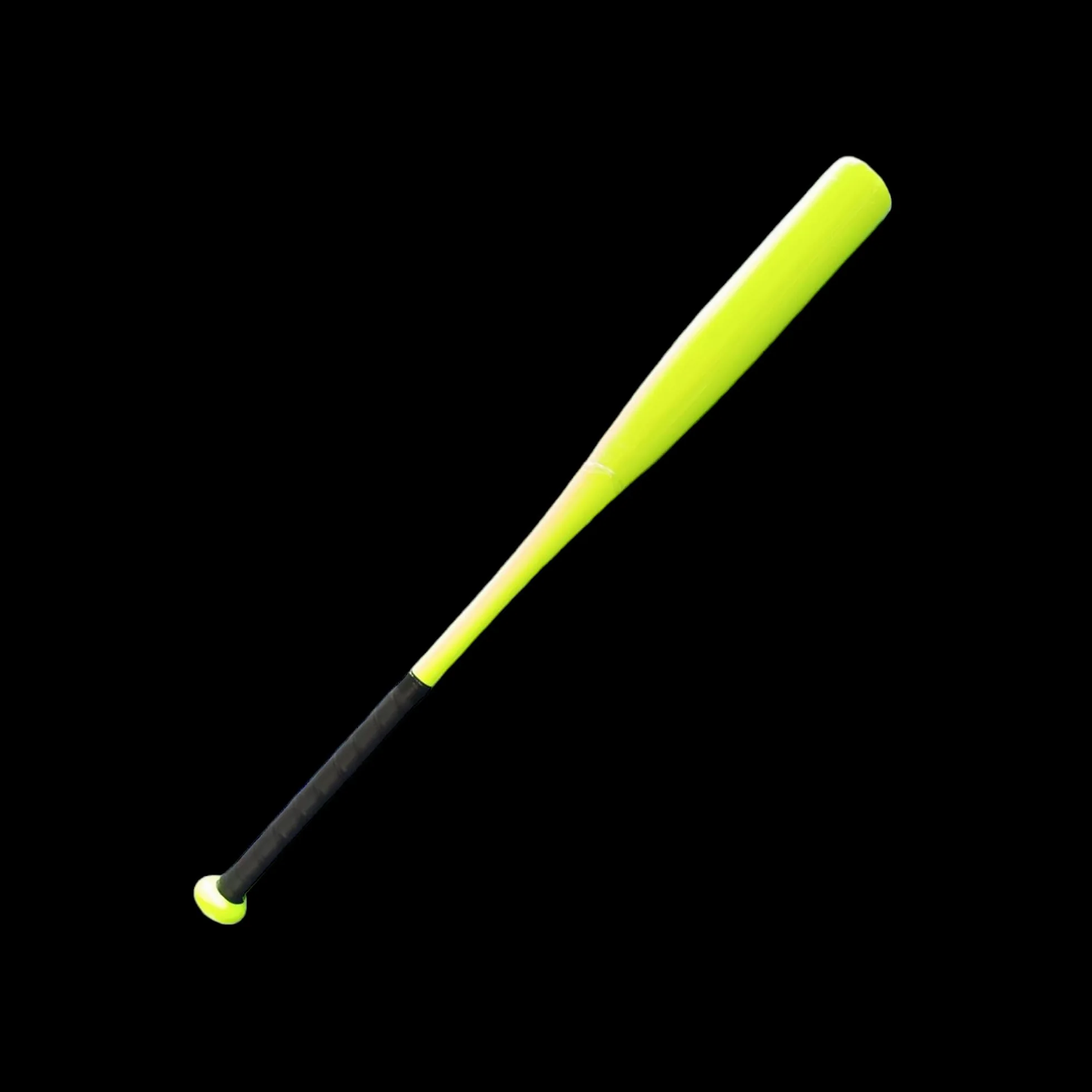 Aluminiowy kij baseballowy premium 4 rozmiary neonowy żółty antypoślizgowy uchwyt