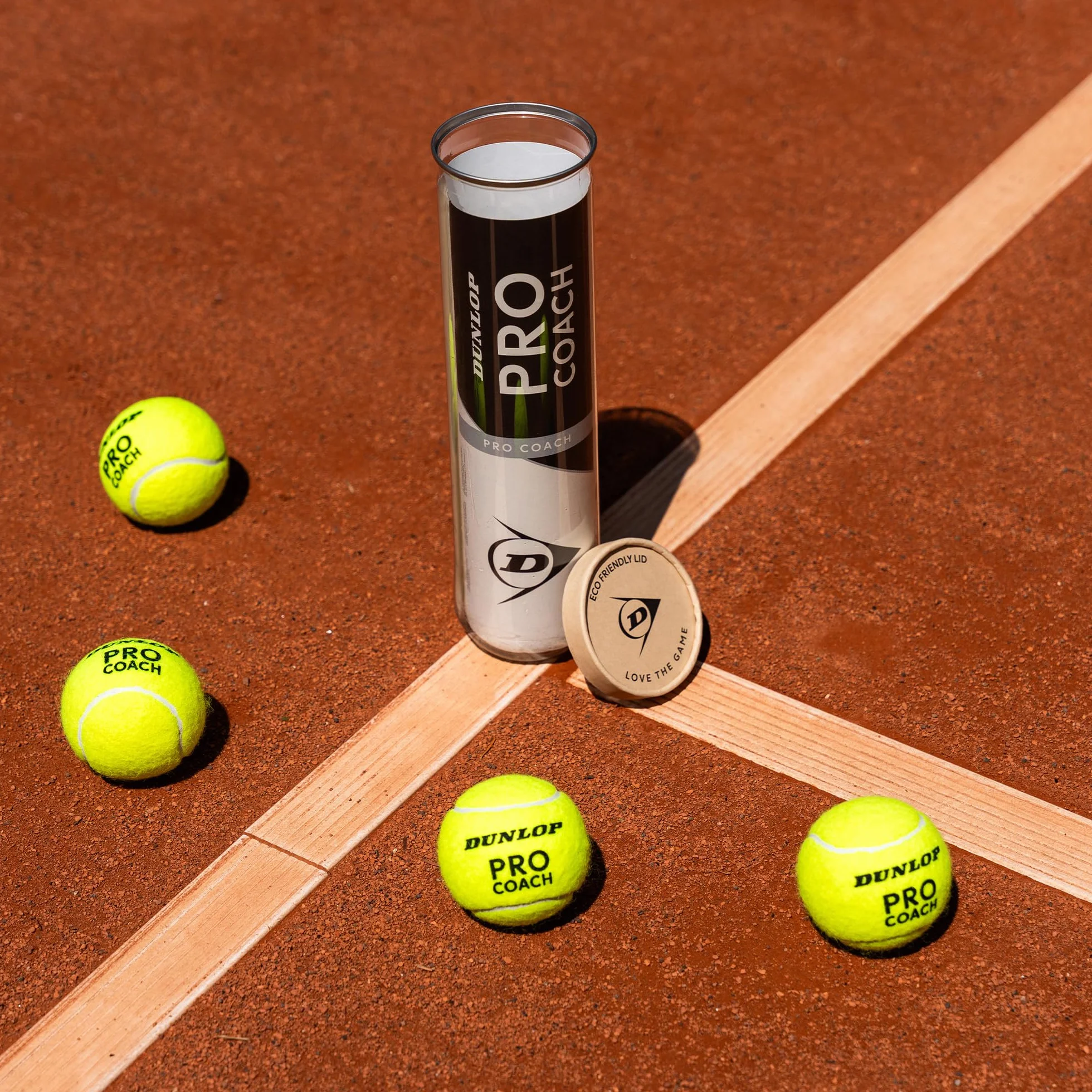 DUNLOP Piłka tenisowa Pro Coach – do coachingu i jednostek treningowych (4 piłki)