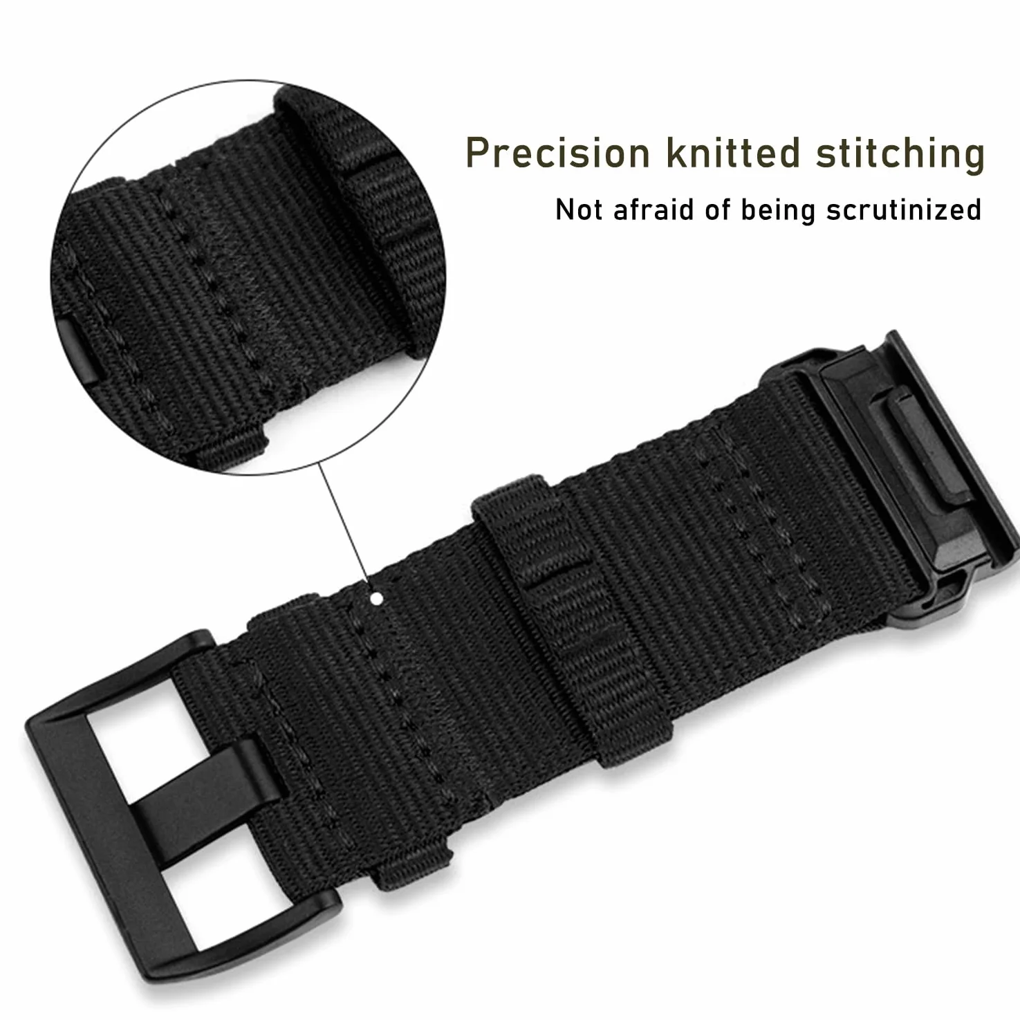 YOOSIDE Wytrzymały nylonowy pasek do zegarka Garmin Fenix 7X / Fenix 6X / Fenix 5X / Enduro, szybkie dopasowanie, 26 mm, regulowany, tkany, nylonowy, sportowa opaska na nadgarstek z zapięciem ze stali