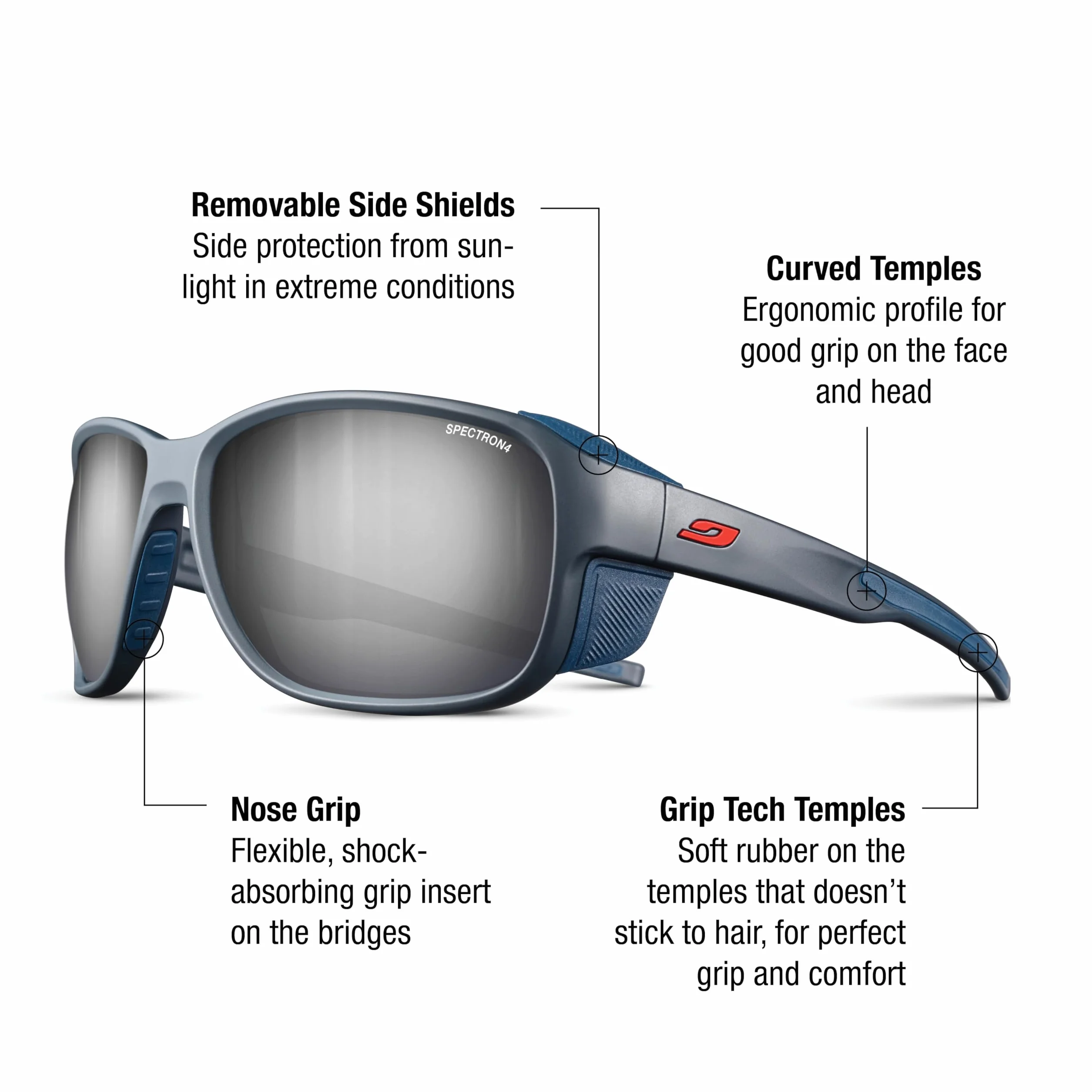Julbo Okulary słoneczne Uniseks Montebianco 2 (1 w zestawie)