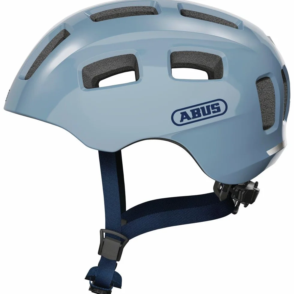ABUS Youn-I 2.0 kask rowerowy z oświetleniem dla dzieci, młodzieży i młodych dorosłych – dla dziewcząt i chłopców