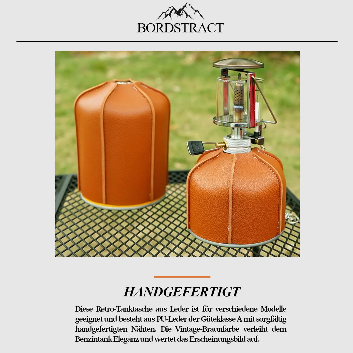 PU Leather Camping Paliwo Gazowe Osłona Kanistra Protector Pokrywa Zbiornika Paliwa Butla Z Gazem Przechowywanie Protector 230g/450g(230g)