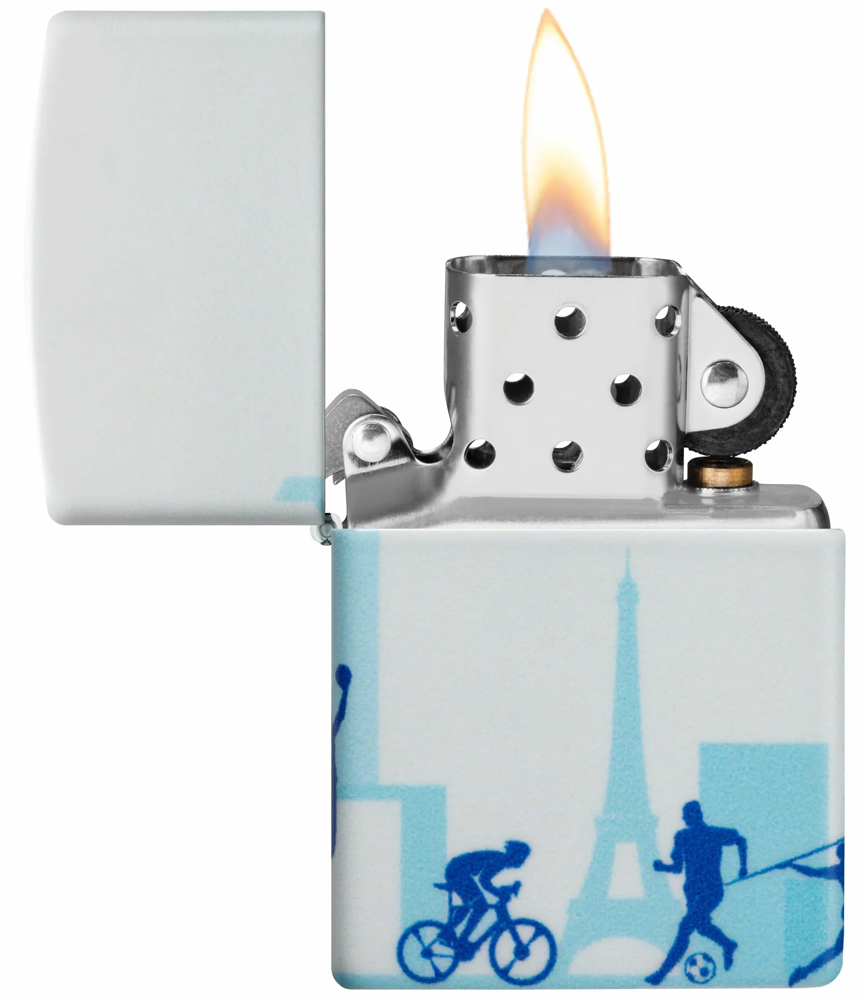Zippo Multi Sports Zapalniczka Sztormowa, Kolorowy Nadruk, do Napełniania, Wielokrotnego Użytku, Wiatroodporna Konstrukcja, Pudełko na Prezent, Wykonano w USA, Kolor 540°