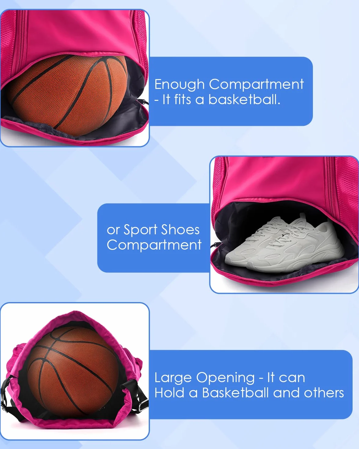 BROTOU Wodoodporna torba sportowa z kieszenią na buty i ściągaczem