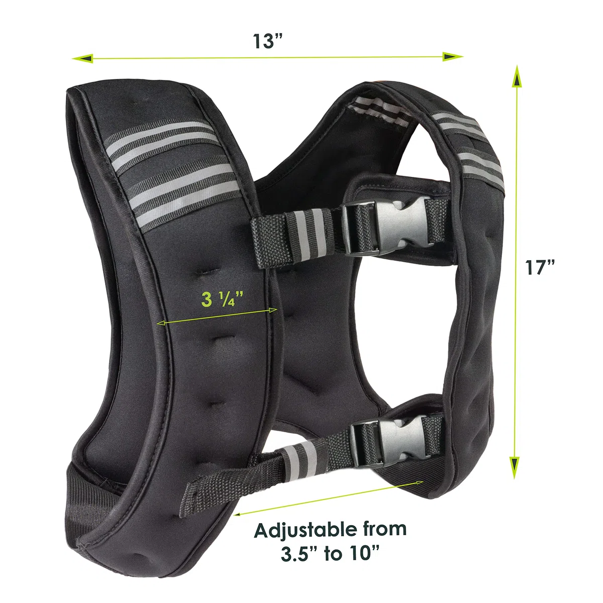 ProsourceFit Kamizelka treningowa z obciążeniem treningowym - 5,4 kg, czarna