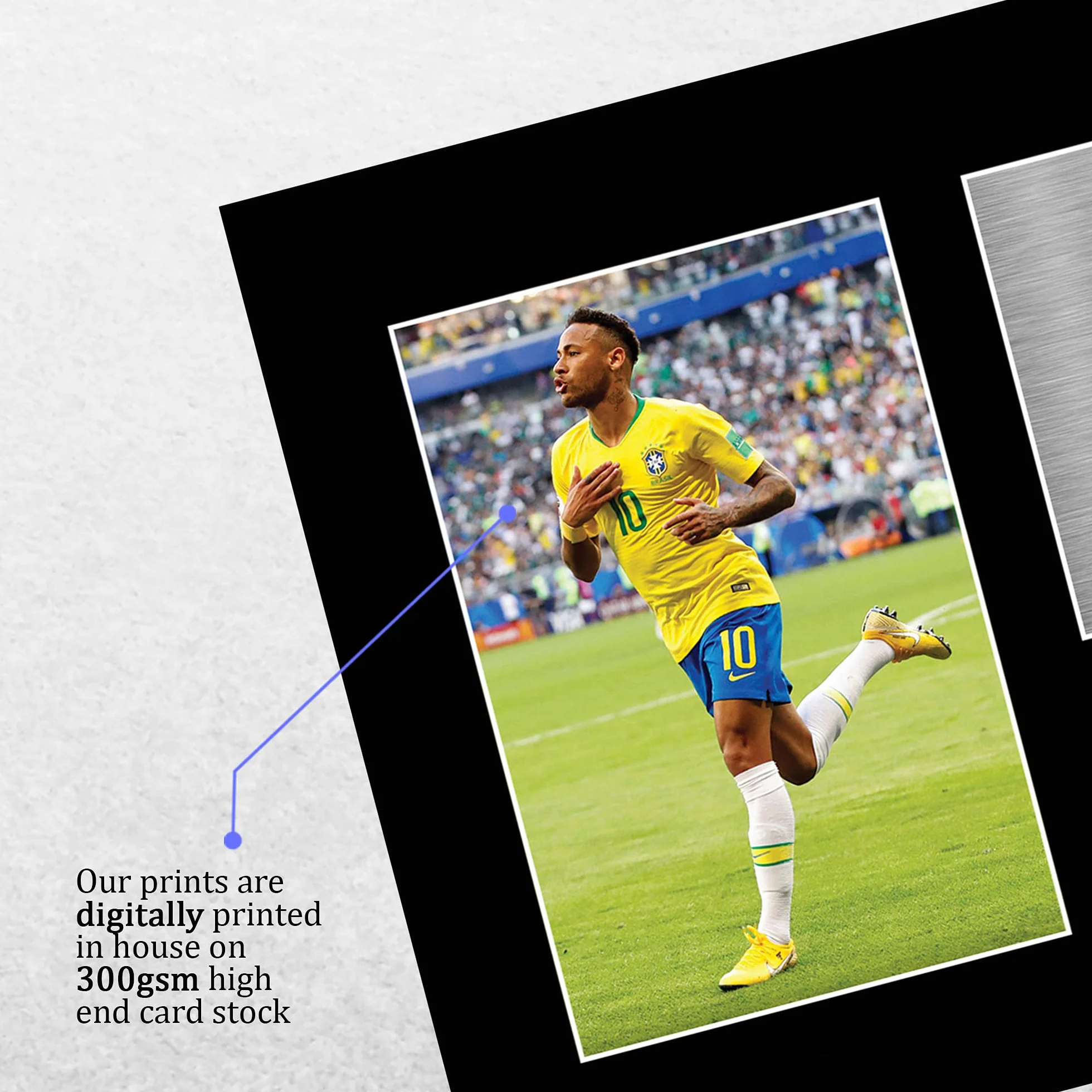 A4 Neymar Jr Brazylia prezenty z nadrukiem podpisanego autografem
