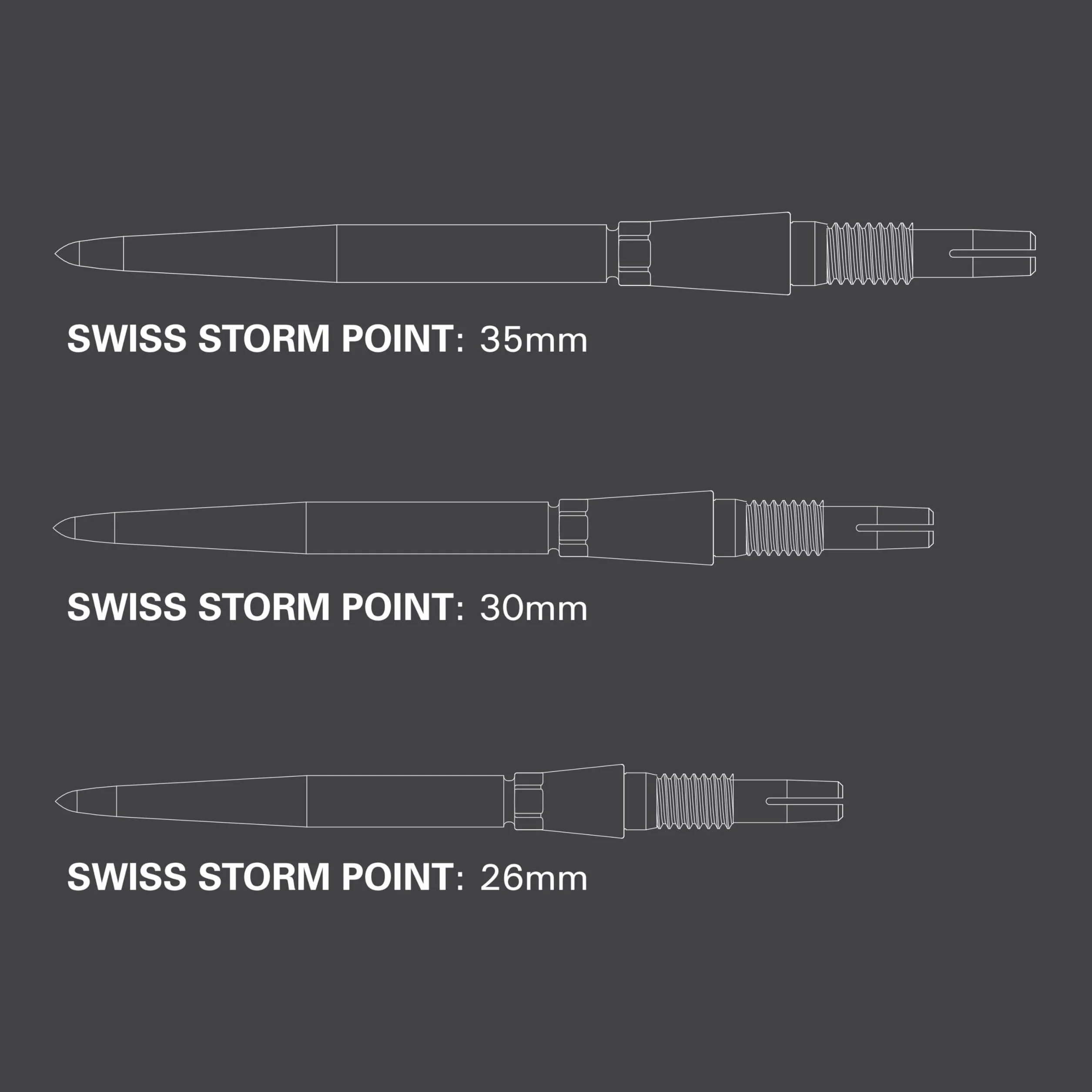 Target Darts Punkty rzutki Swiss Point Storm – Storm, Storm Nano i Storm Diamond Darts Points