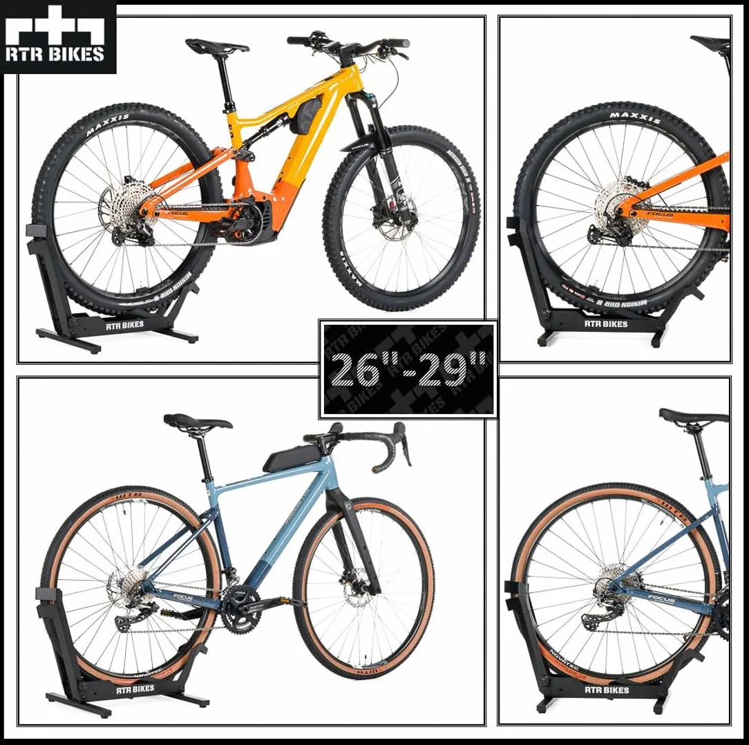 RTR BIKES Brutus Stojak Rowerowy Na Tylne Koło do 30kg Stalowa Konstrukcja 26-29" 2,8"