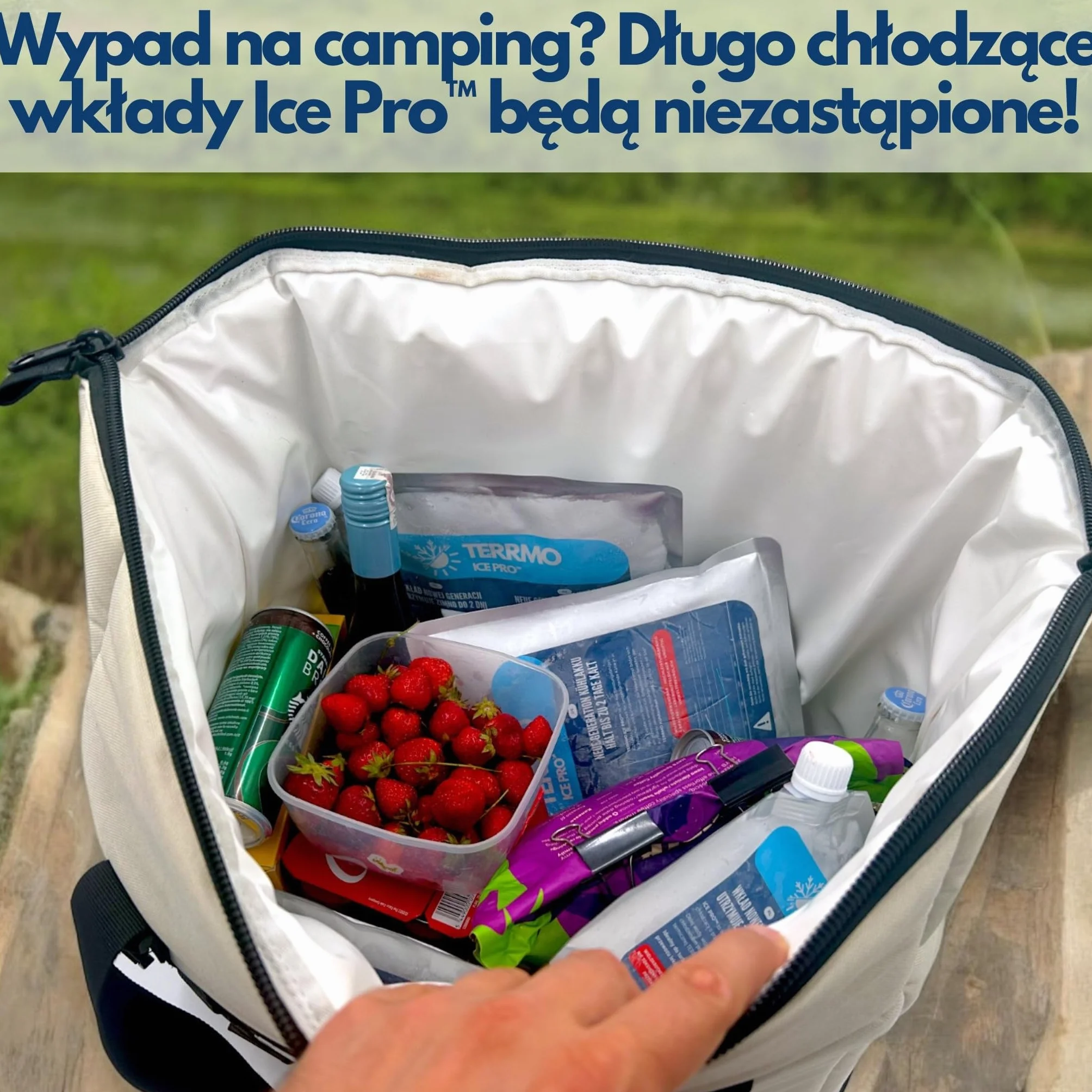 Wkłady do Lodówki Turystycznej IcePro Ultra-wydajne 24-72h Wielokrotnego użytku Zestaw