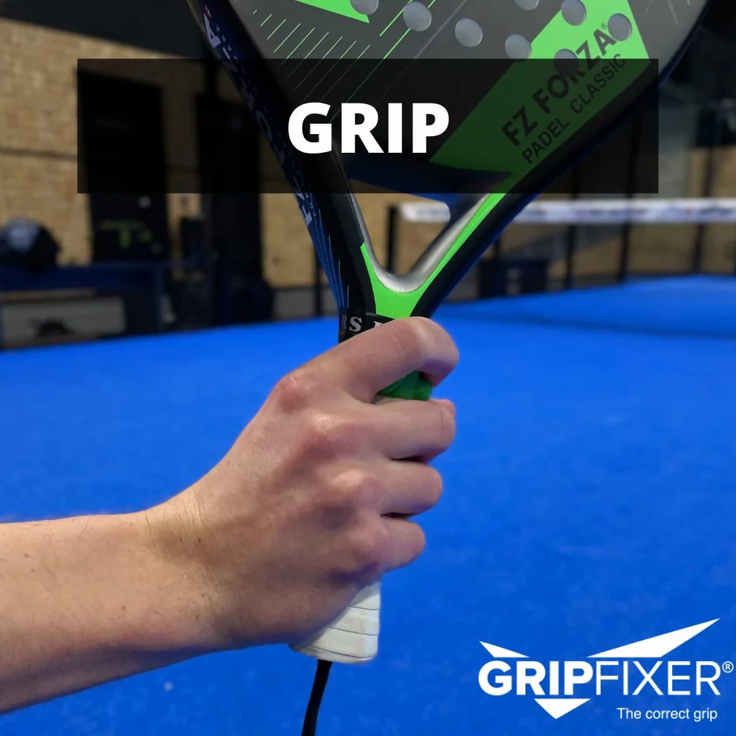 Padel | Ensures The Correct Grip | The Ultimate Training Equipment & Teaching Aid | Danish Innovation | Small-Left