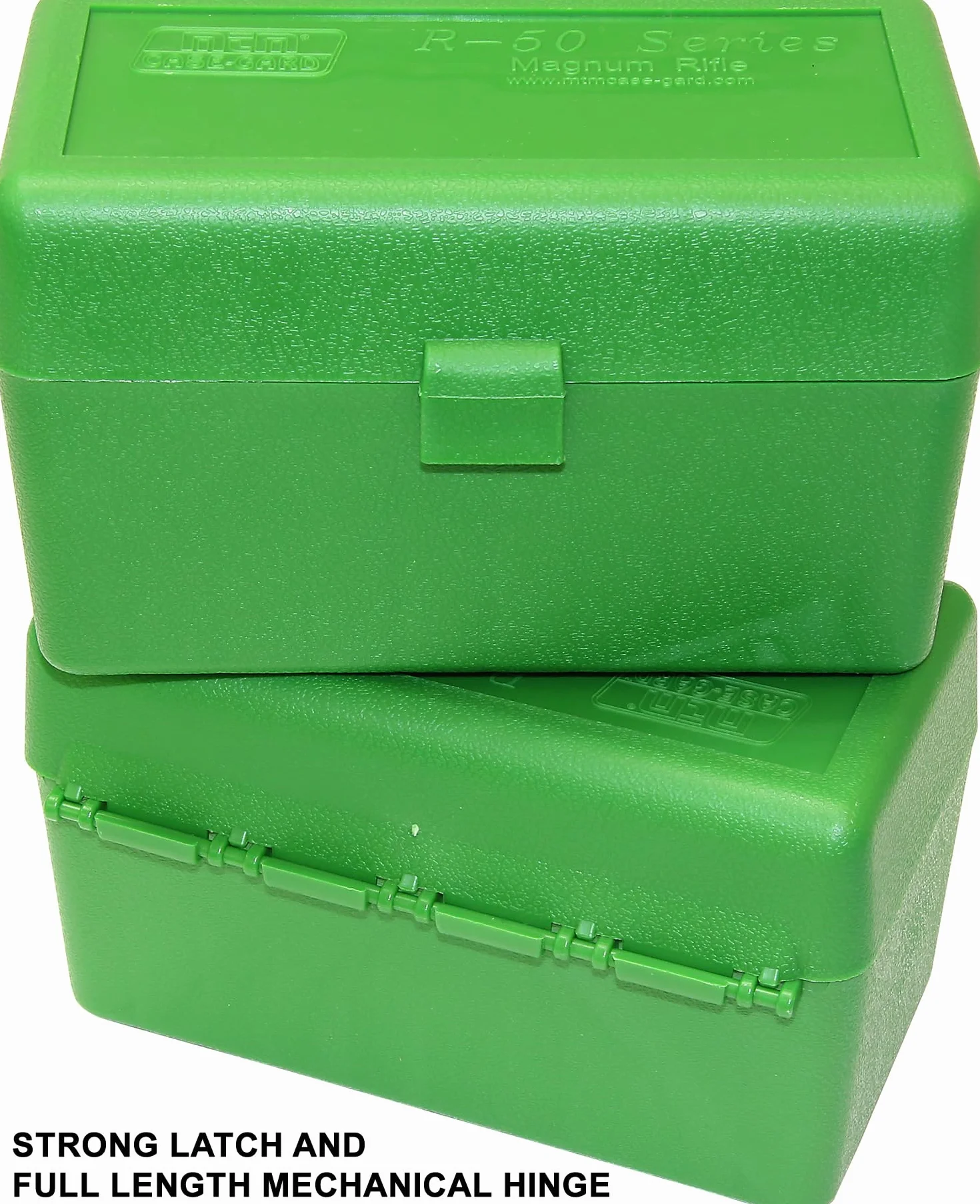 MTM 50 Round Rifle Ammunition Box RLLD-50 Green (RLLD-50)