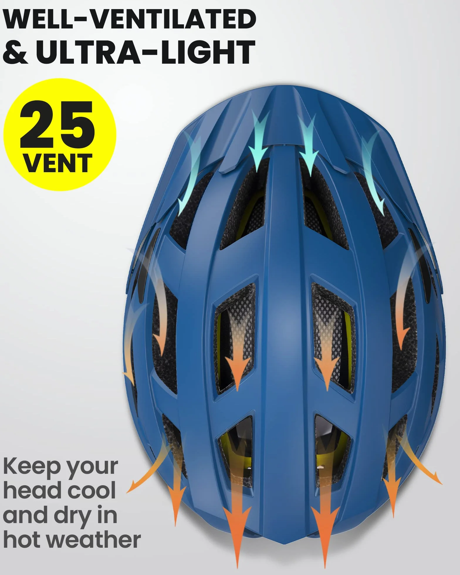 OutdoorMaster Kask rowerowy MIPS Recreational, dwie wyjmowane wkładki, wentylacja, kask górski i szosowy dla młodzieży i dorosłych