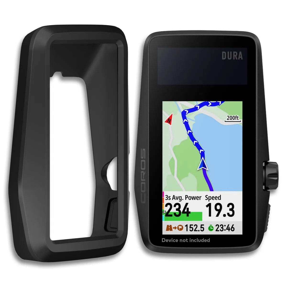 Premium silikonowe etui ochronne do Coros Dura Solar na rower GPS, odporne na upadki, antypoślizgowe, trwałe