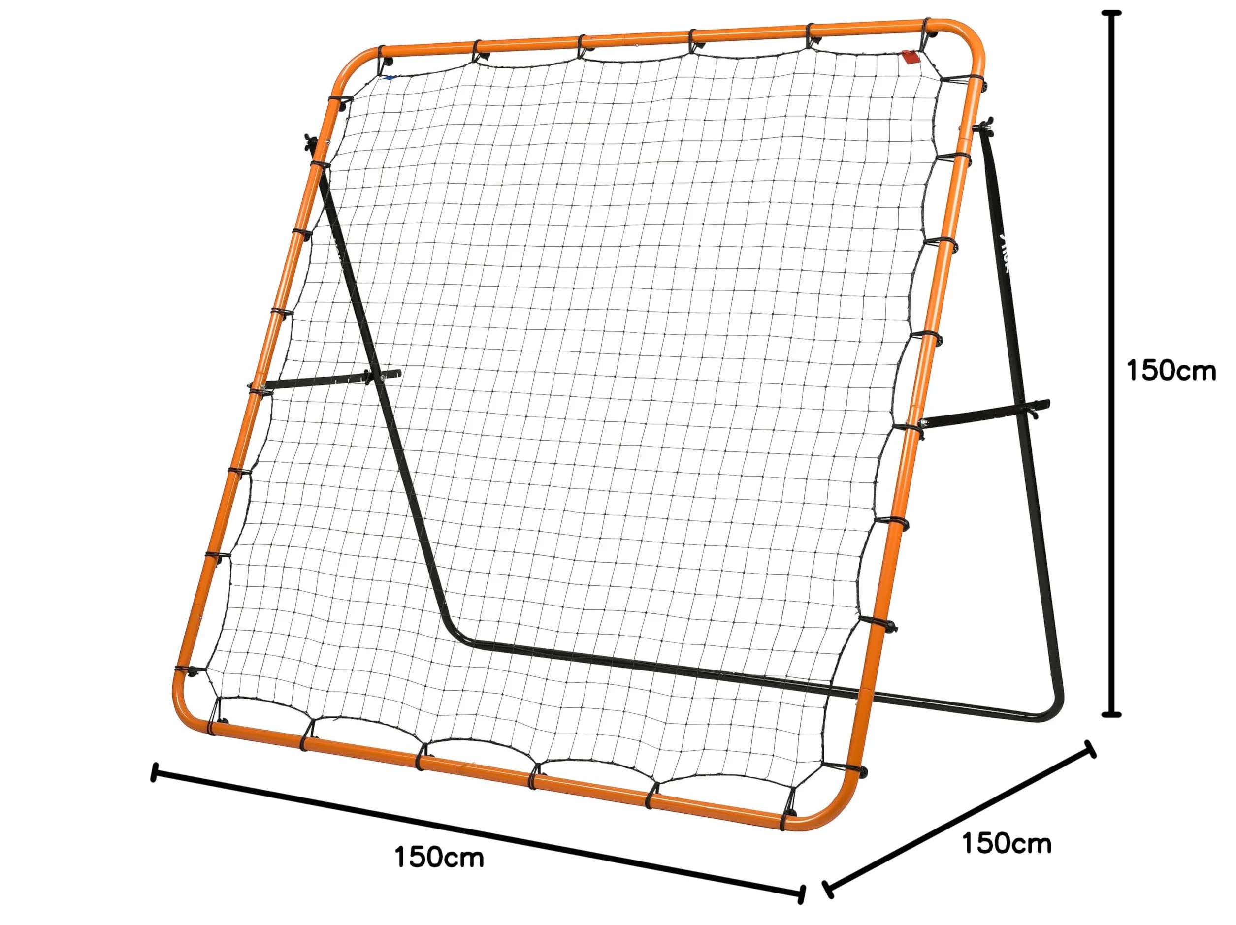 Stiga Uni Kicker 150 piłka nożna rebounder, pomarańczowy/czarny, 150 x 150 cm