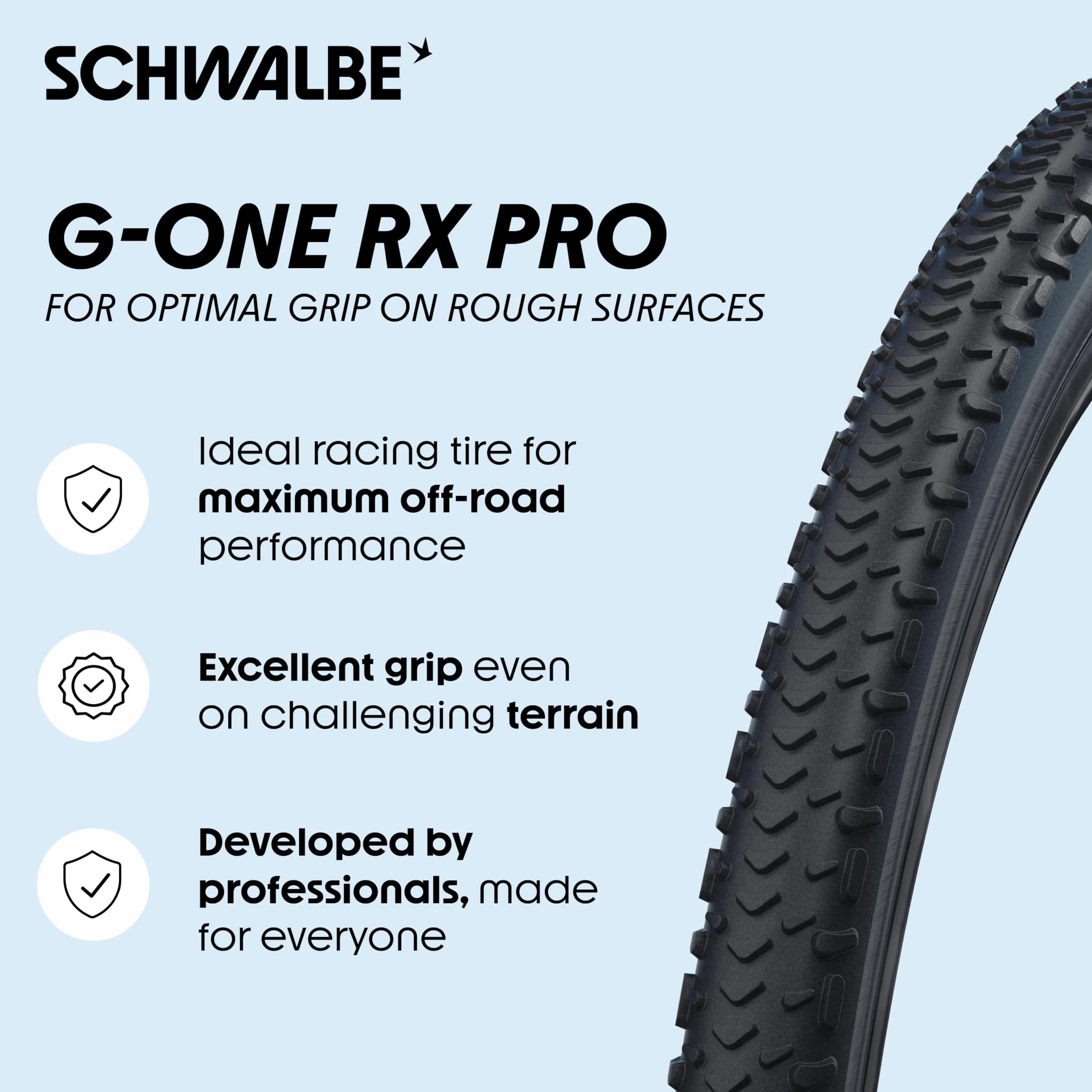 Schwalbe G-One RX Pro Evo Super Race V-Guard TLR składana opona, przezroczysta ścianka boczna, 28 x 2,00 (50-622)