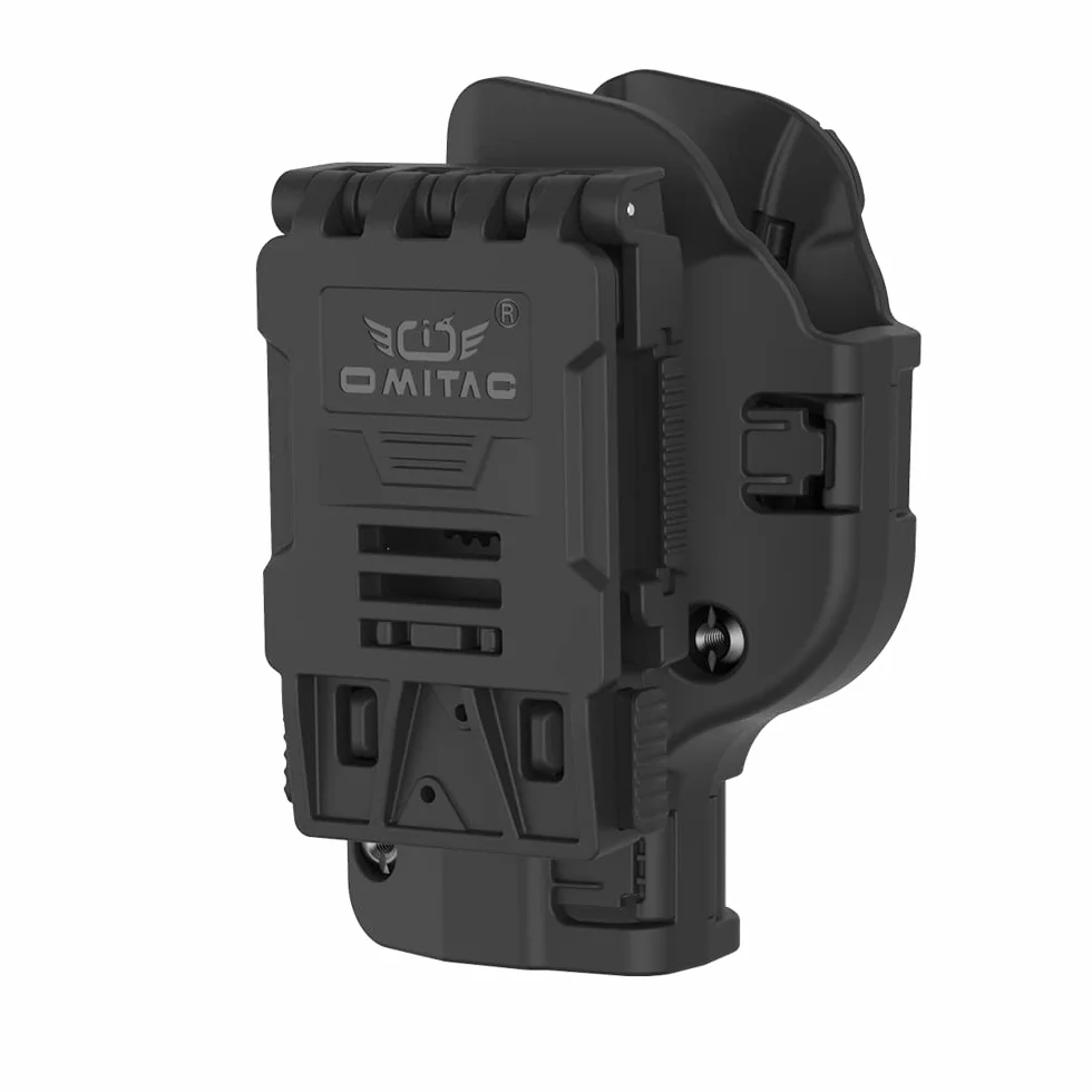 G19 Obracany o 360 ° etui do Glock 19 G23 G32 Gen 1.2,3,4 G19 gen5, taktyczne etui OWB Level 2 prawo ręka automatyczna blokada / indeks zwolniony pas zewnętrzny ukryty pokrowiec