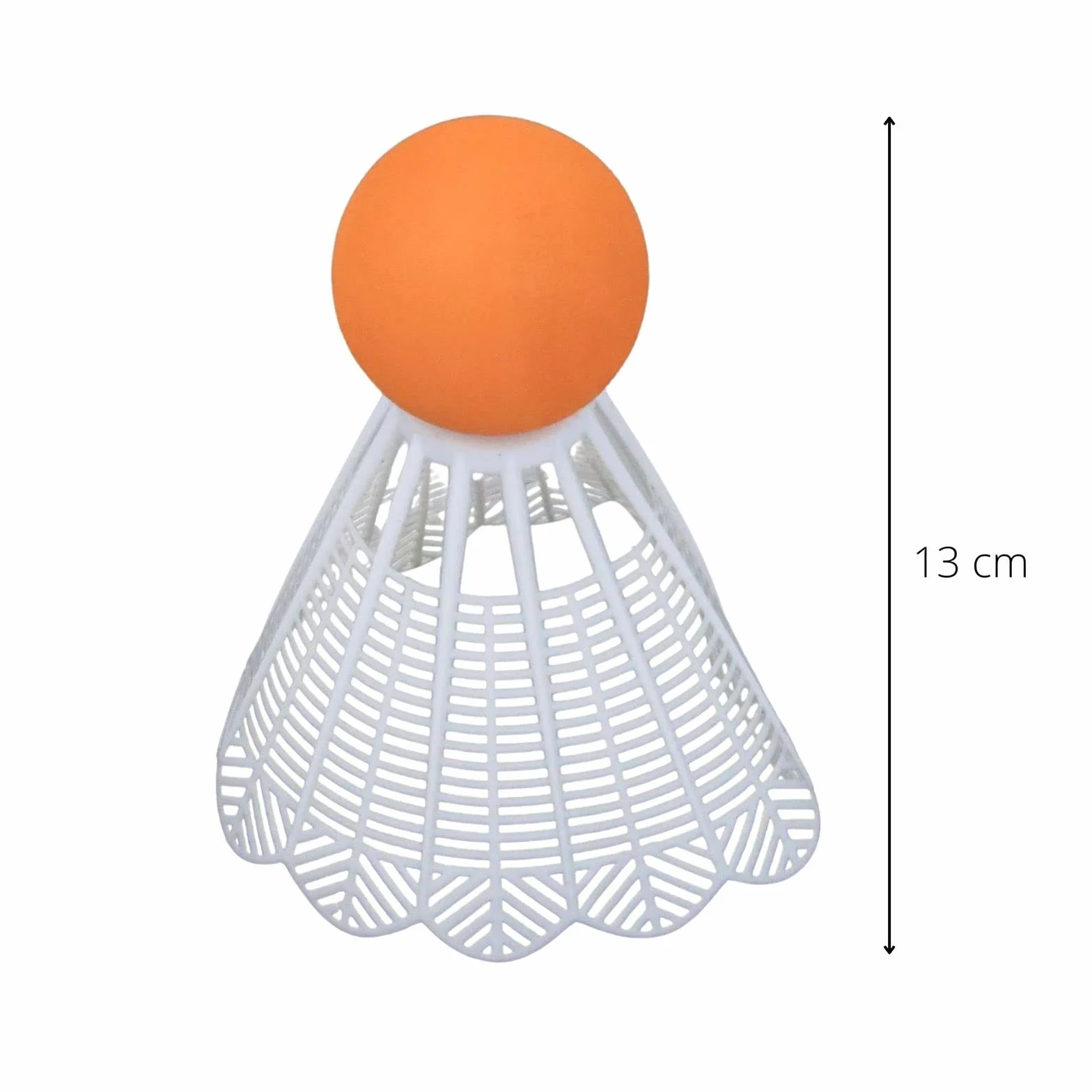 Alldoro 60052 XXL Lotki Zestaw 3 sztuk, ogromne lotki ok. 14 cm, akcesoria do rakietek do badmintona, tenisowych, piłki zapasowe na plażę