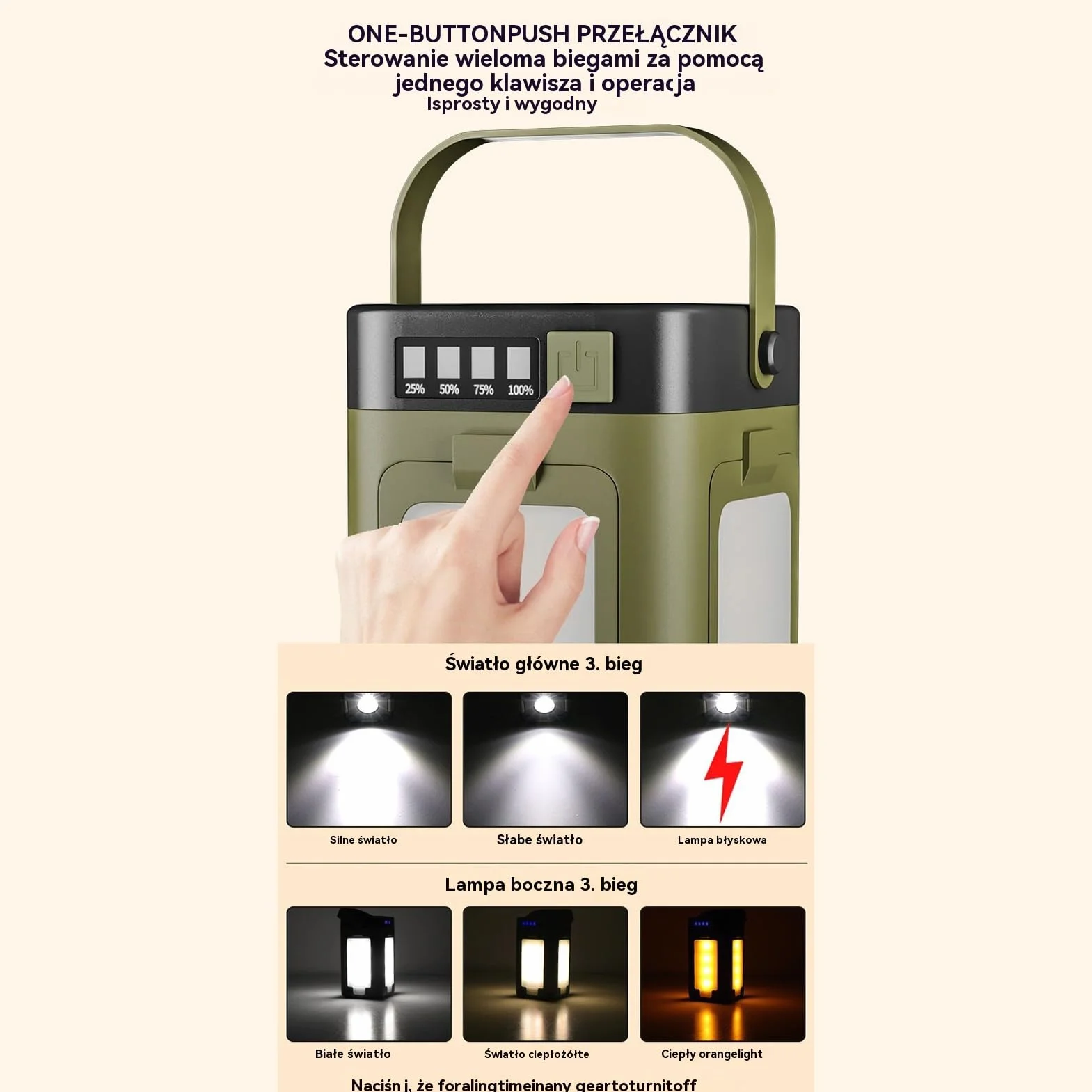Camping Lamp LED Foldable Dimmable Rechargeable USB Battery Bright Light for Outdoor Activities 4.72x2.76x2.76in