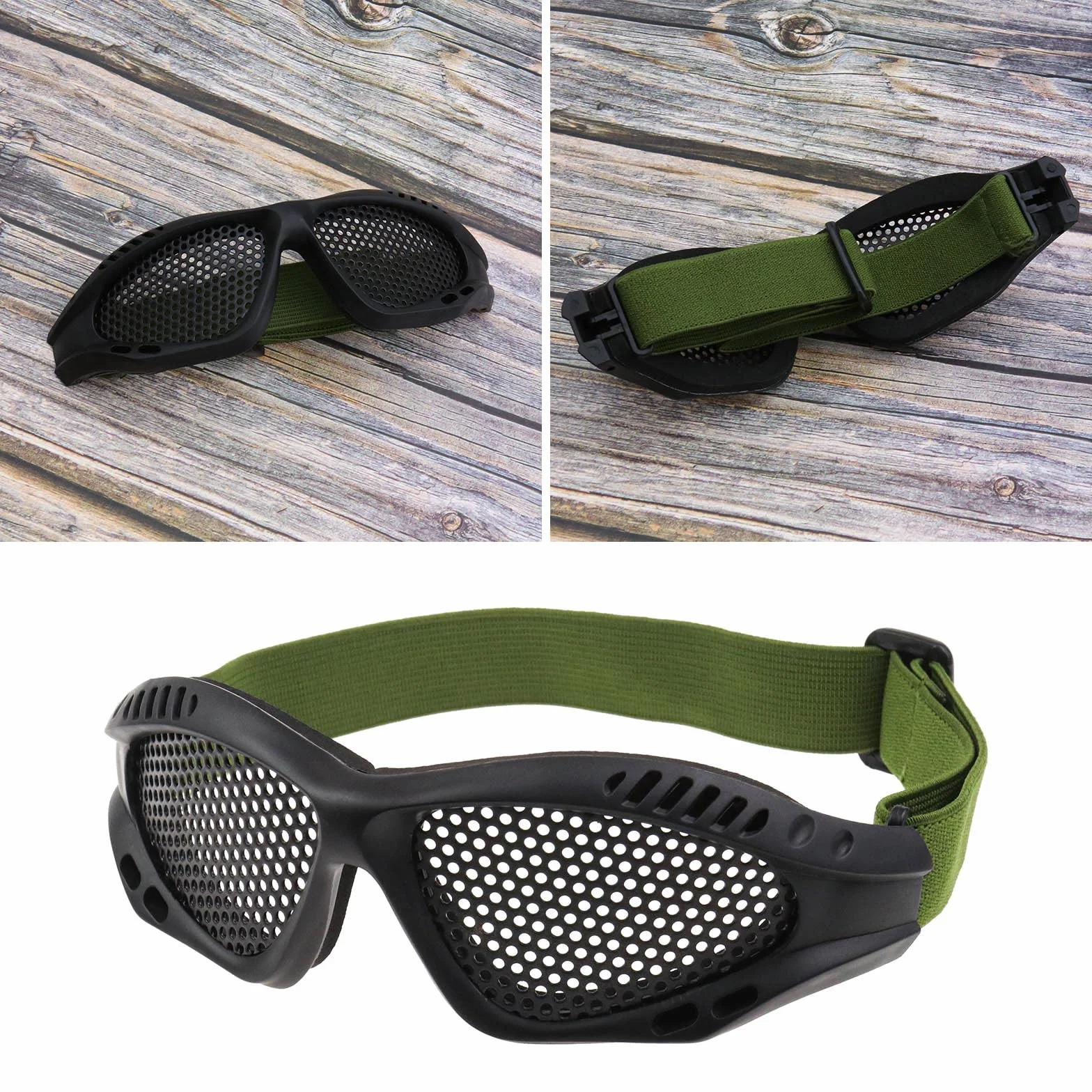 Create idea Strzelanie taktyczne gogle do airsoftu myśliwskiego piasek metalowa siatka ochrona oczu okulary
