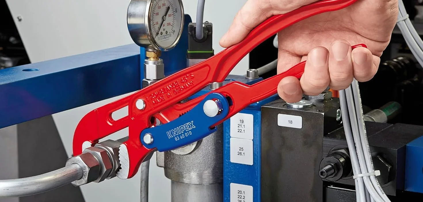 KNIPEX Klucz nastawny do rur 420 mm 83 60 015 z przyciskiem szybkiej regulacji