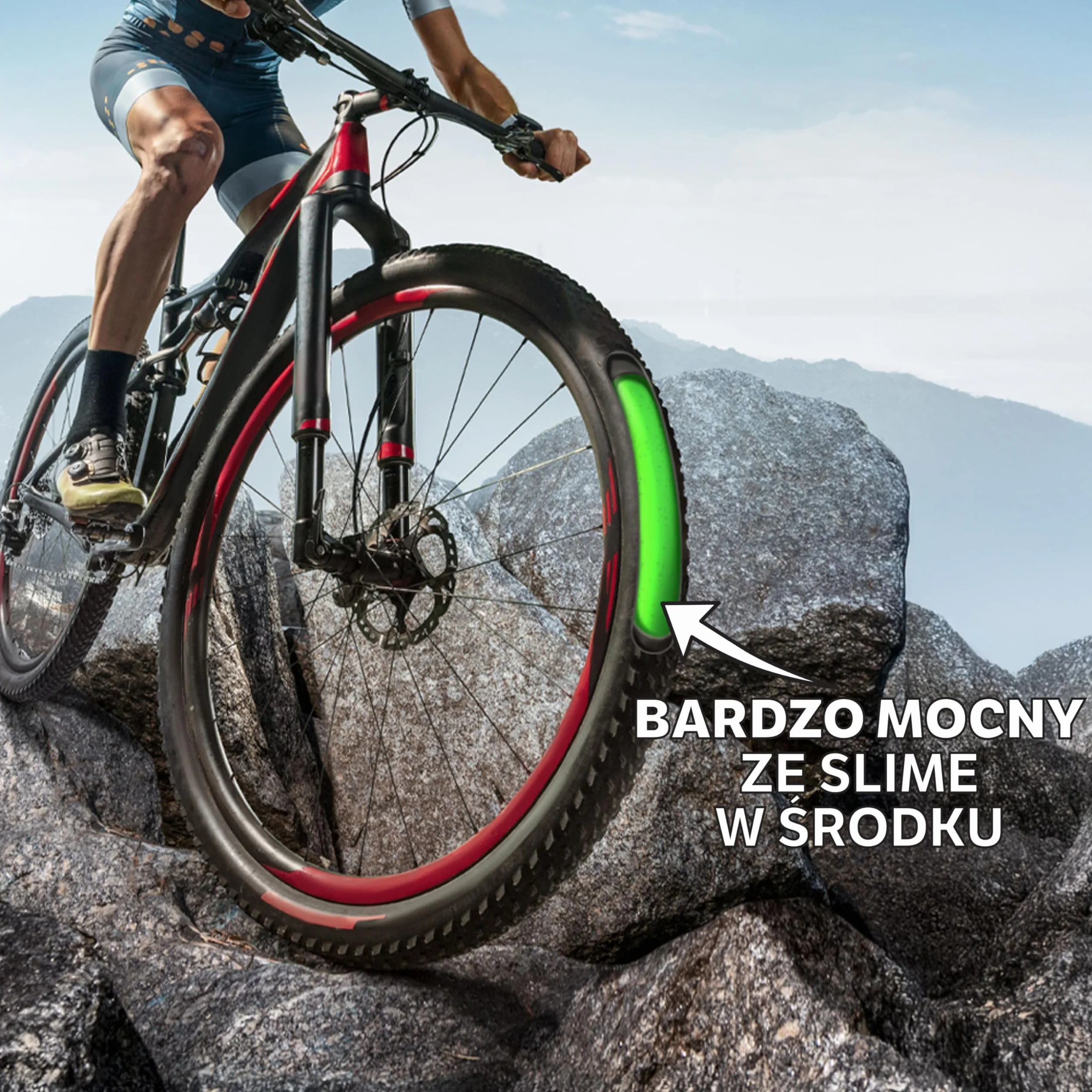 Samouszczelniająca rura wewnętrzna 27,5x1,90-2,125 Presta