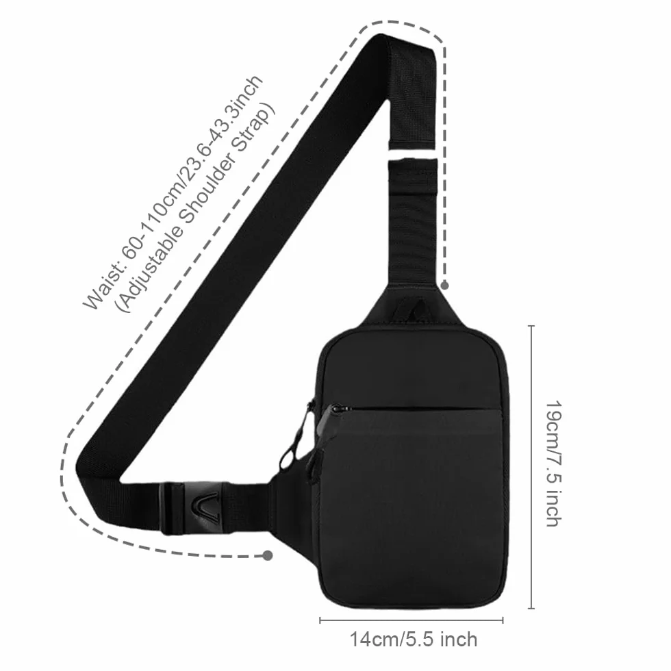 Męska torba na klatkę piersiową, wodoszczelna torba na ramię, mała, lekka, Sling Chest Crossbody, wodoodporna, torba na ramię dla mężczyzn i kobiet, do uprawiania sportów na świeżym powietrzu,
