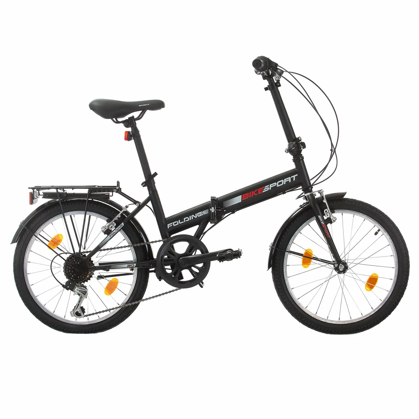 Bikesport Folding 20 cali Rower składany, Shimano 6 prędkości, rower męski i chłopięcy, odpowiedni od 155 cm do 185 cm