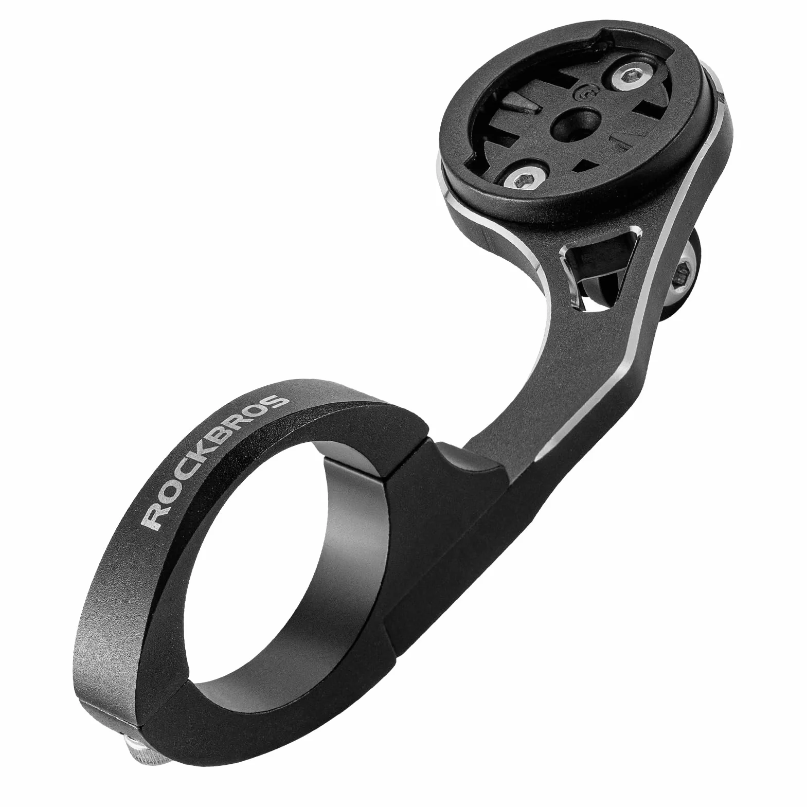 ROCKBROS Uchwyt na komputer rowerowy do Garmin i Bryton GPS, kompatybilny z kamerą sportową i światłem, 31,8 mm, MTB