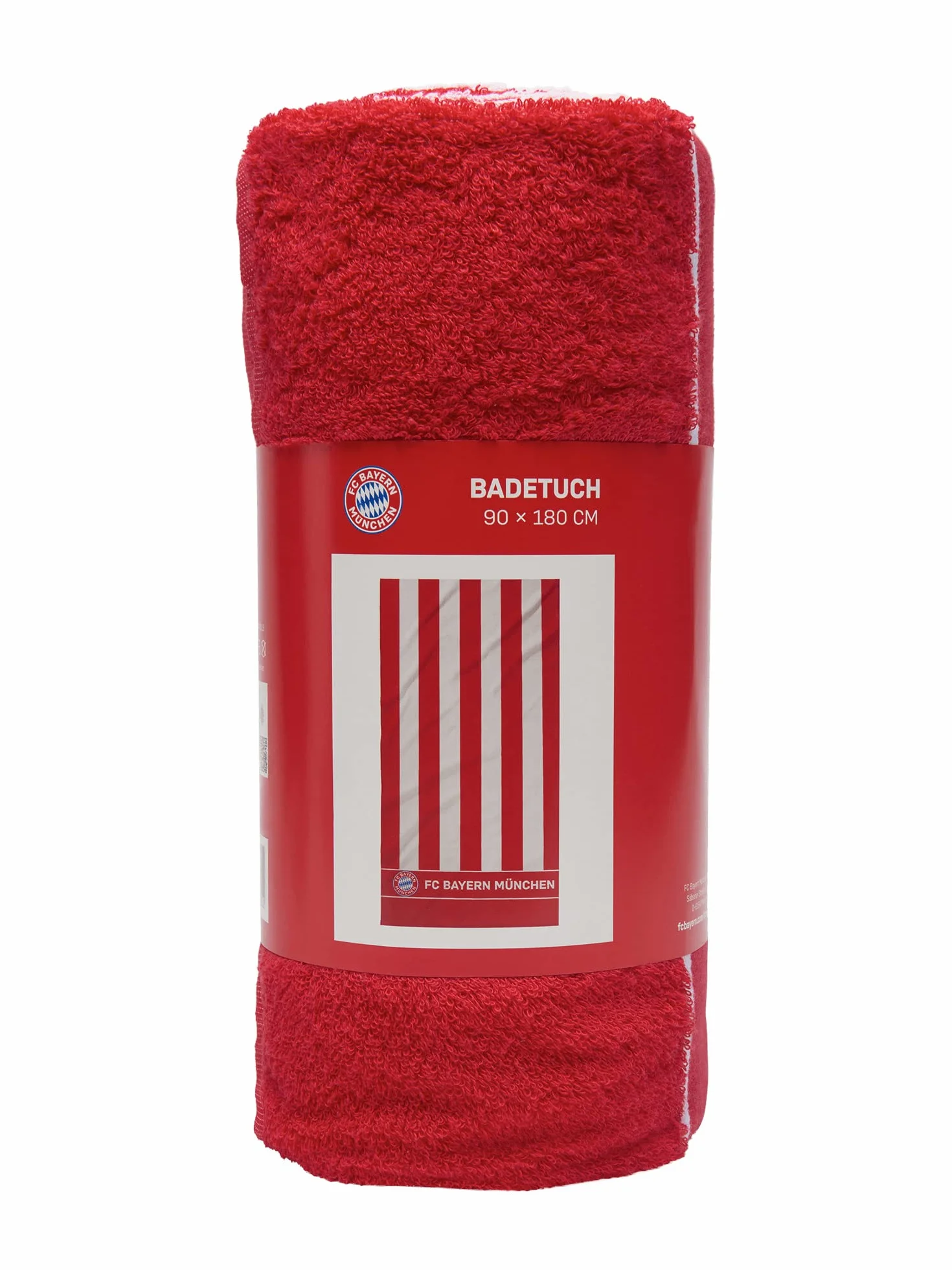 FC Bayern München Ręcznik kąpielowy czerwony/biały -