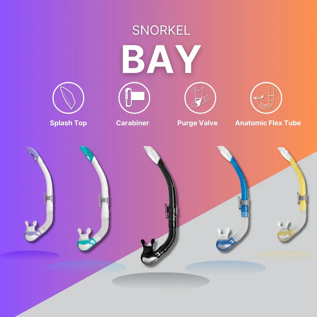 Mares Snorkel Bay - Niebieski/RBL