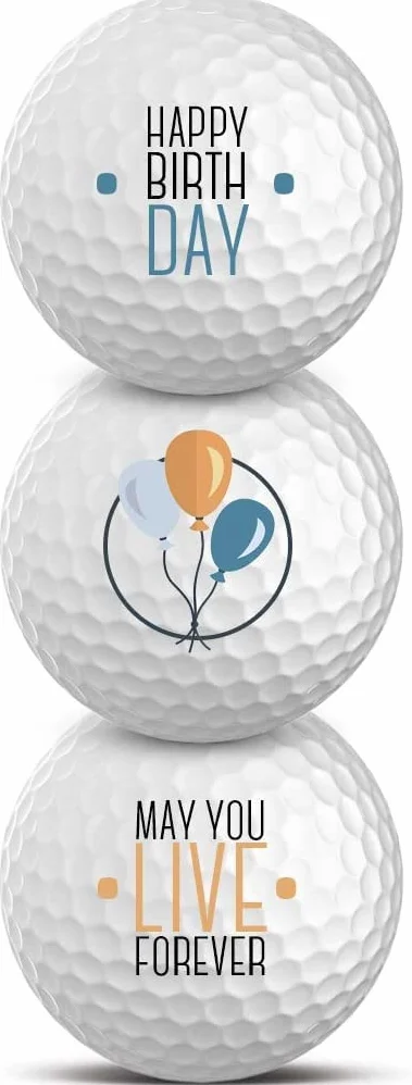 Titleist Piłki golfowe Pro V1 zestaw 3 sztuk Happy Birthday prezent dla golfistów