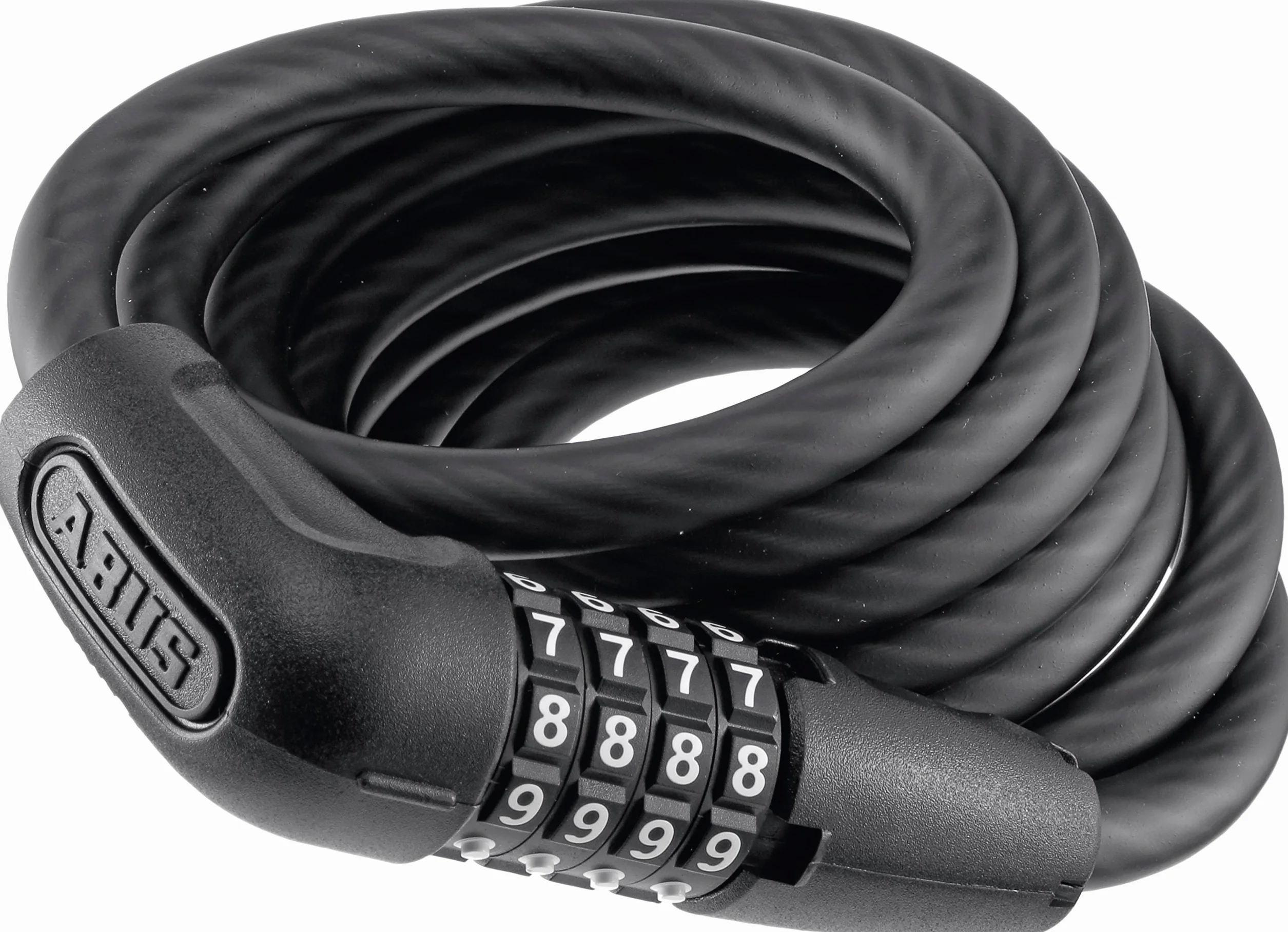 ABUS Numero 5510C/180 kompaktowe zapięcie rowerowe z kodem szyfrowym 10 mm poziom bezpieczeństwa 3 czarny