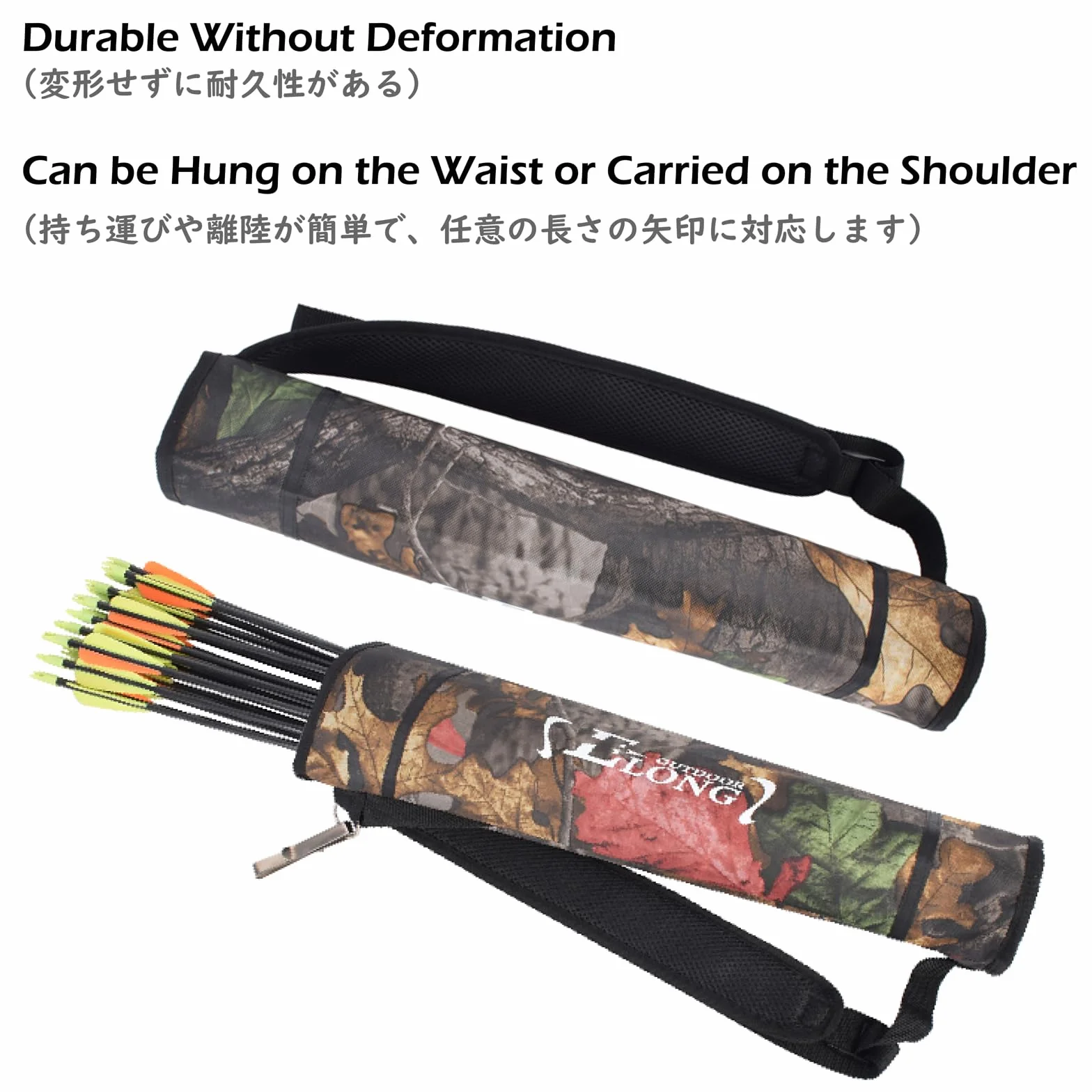 TRIWONDER Łucznictwo Quiver tylny uchwyt strzałka crossbody powinna torba wisząca w talii torba do strzelania polowania 25 szt. strzałek