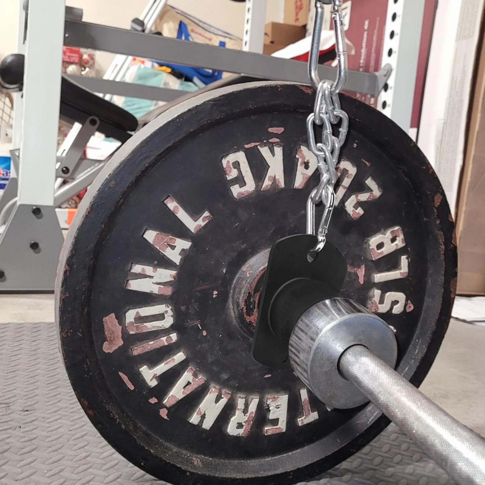 Nasadka oczkowa T-Bar do drążka olimpijskiego 5 cm