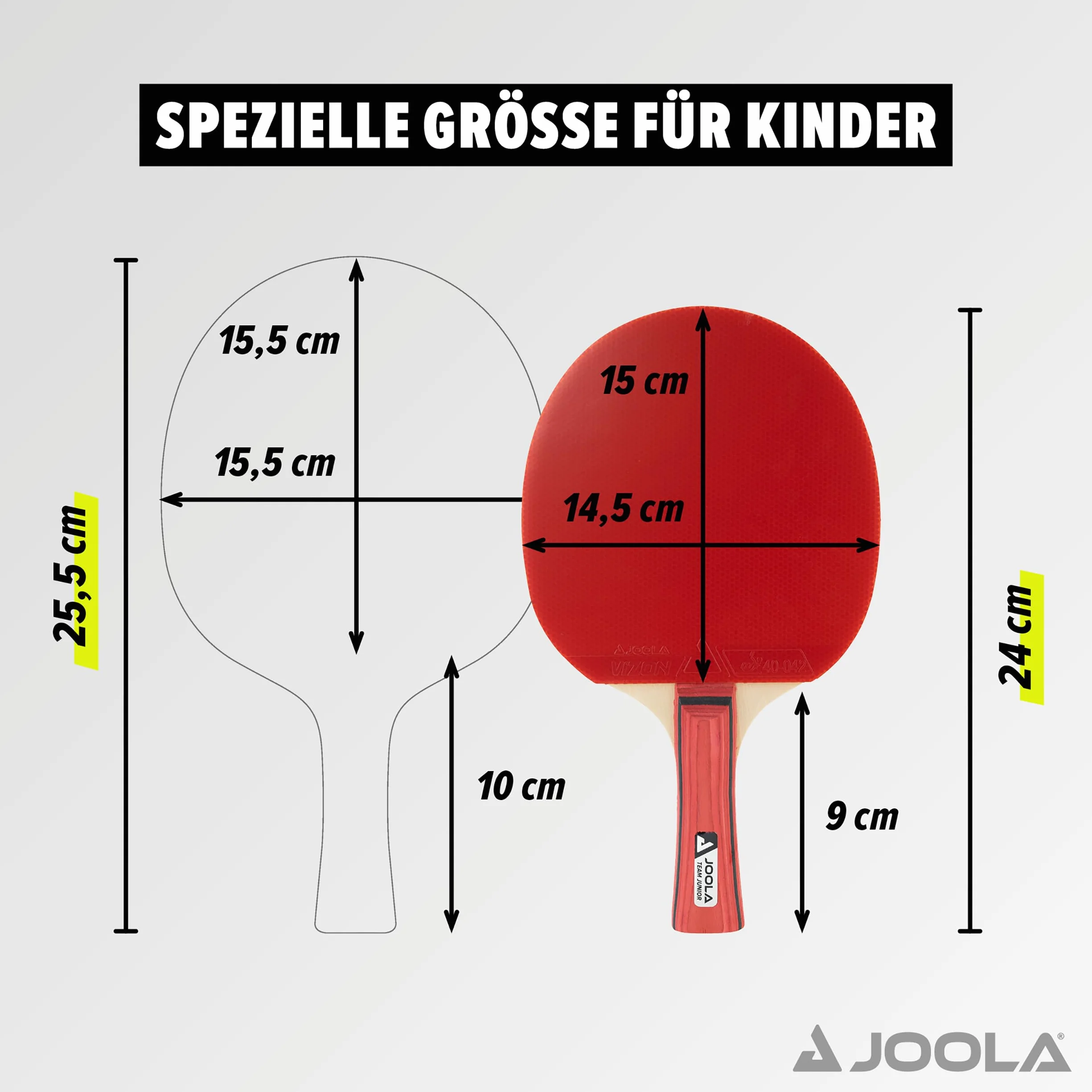 Joola Uniseks Team 52004 Rakieta, Czerwony, 35 x 35 x 35 cm, 162 g